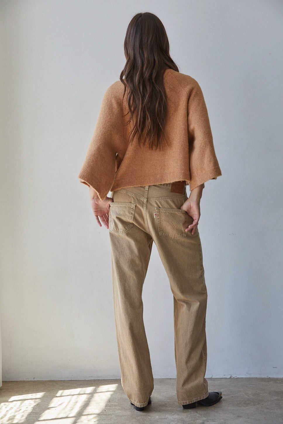 Collins Boxy Funnel Neck Sweater