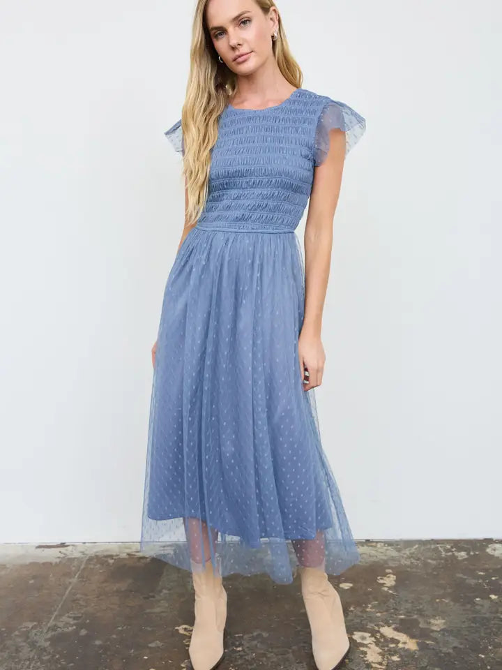 Dot's the Point Midi Dress