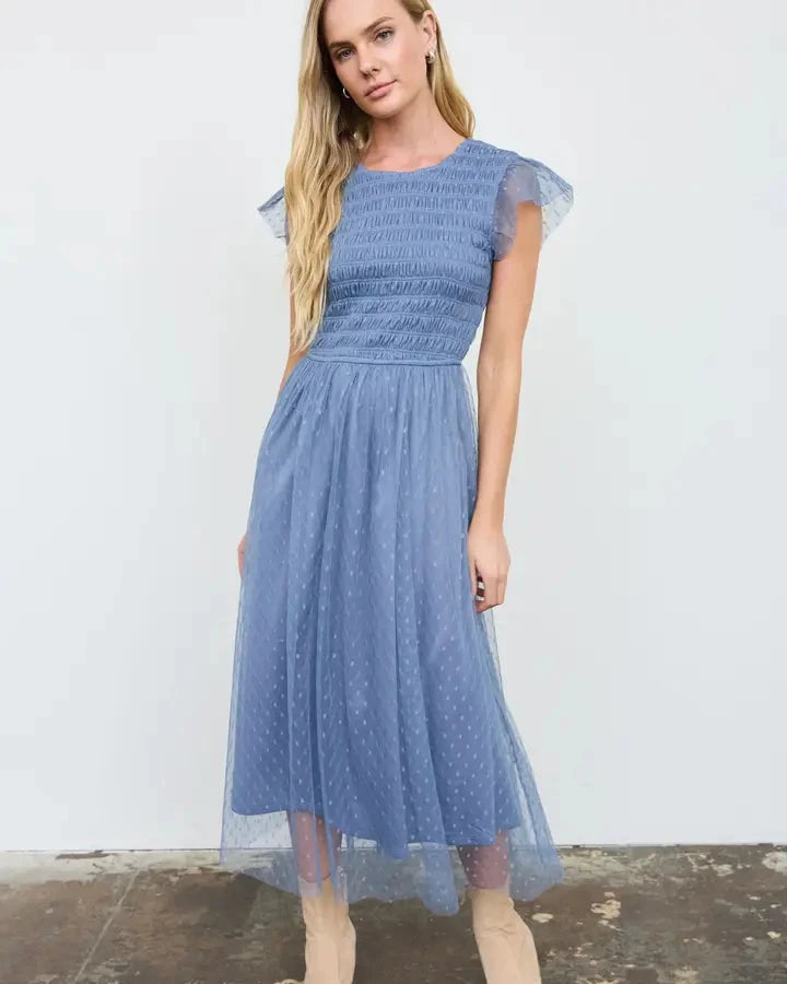 Dot's the Point Midi Dress