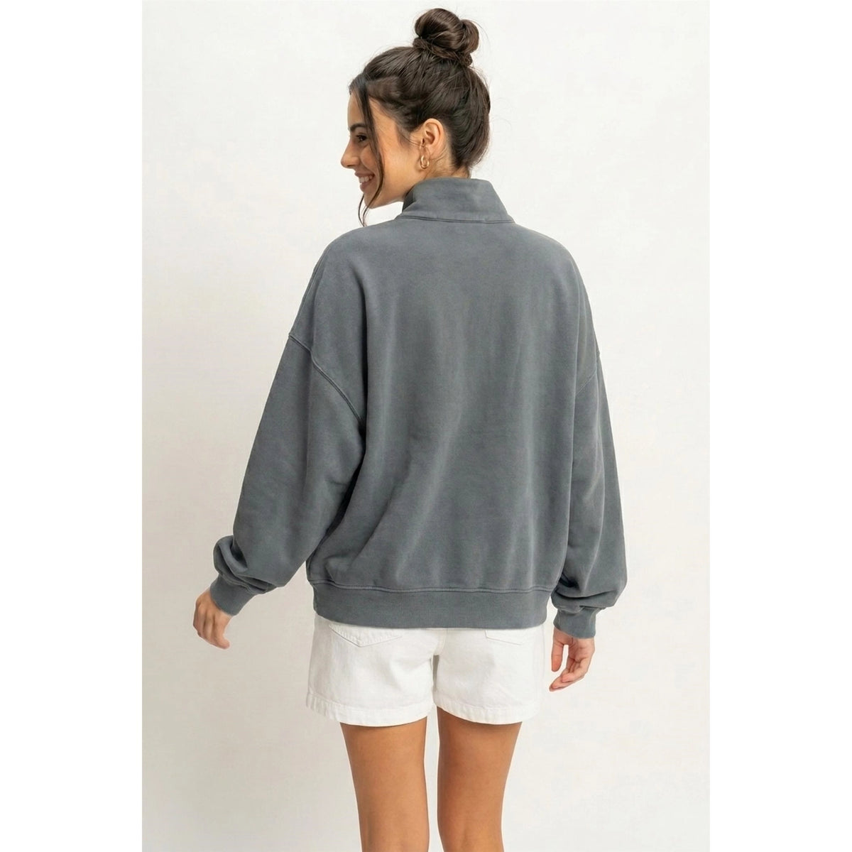 Layce Button Front Sweatshirt