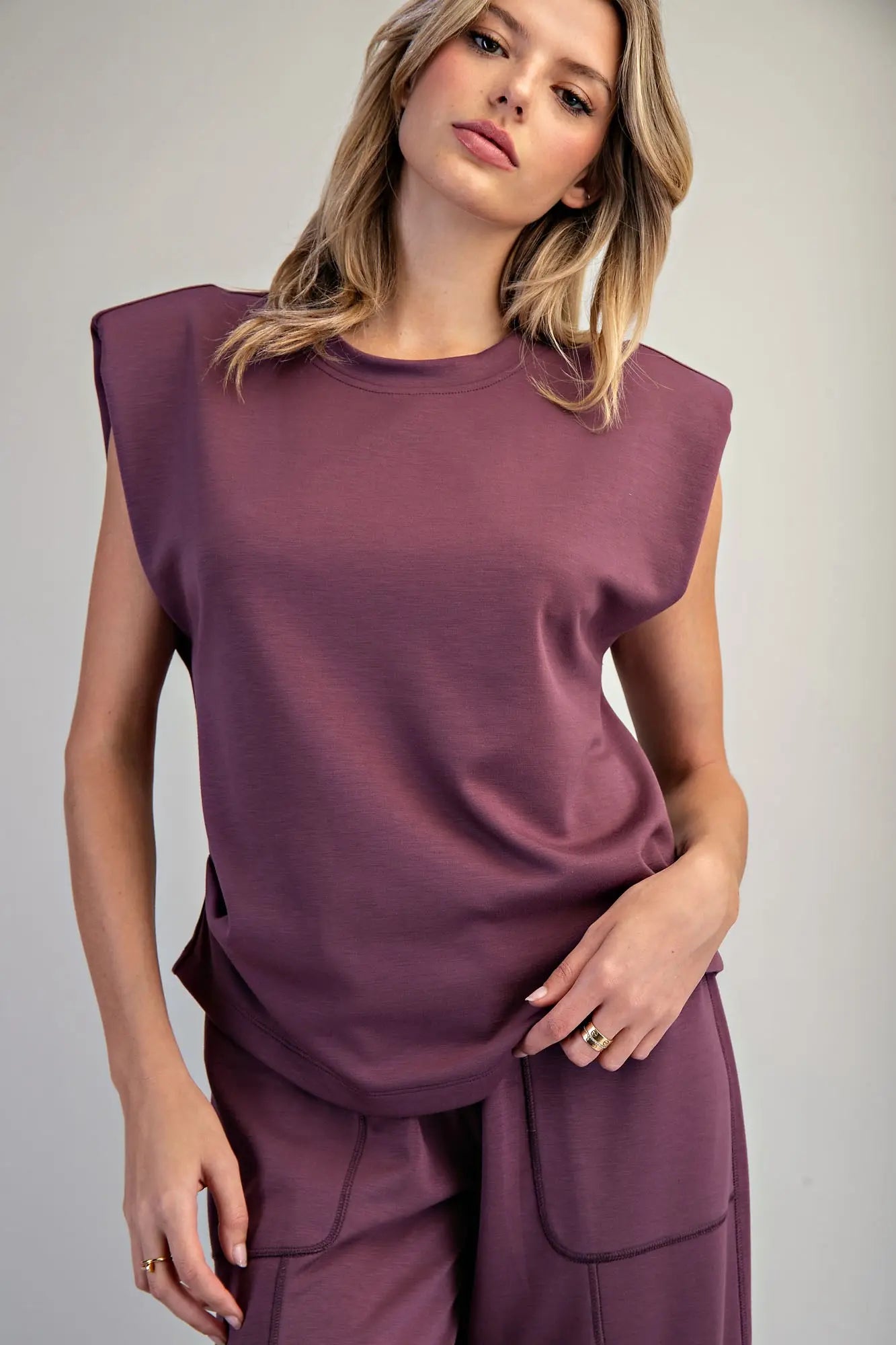 Padded Cap Sleeve Top