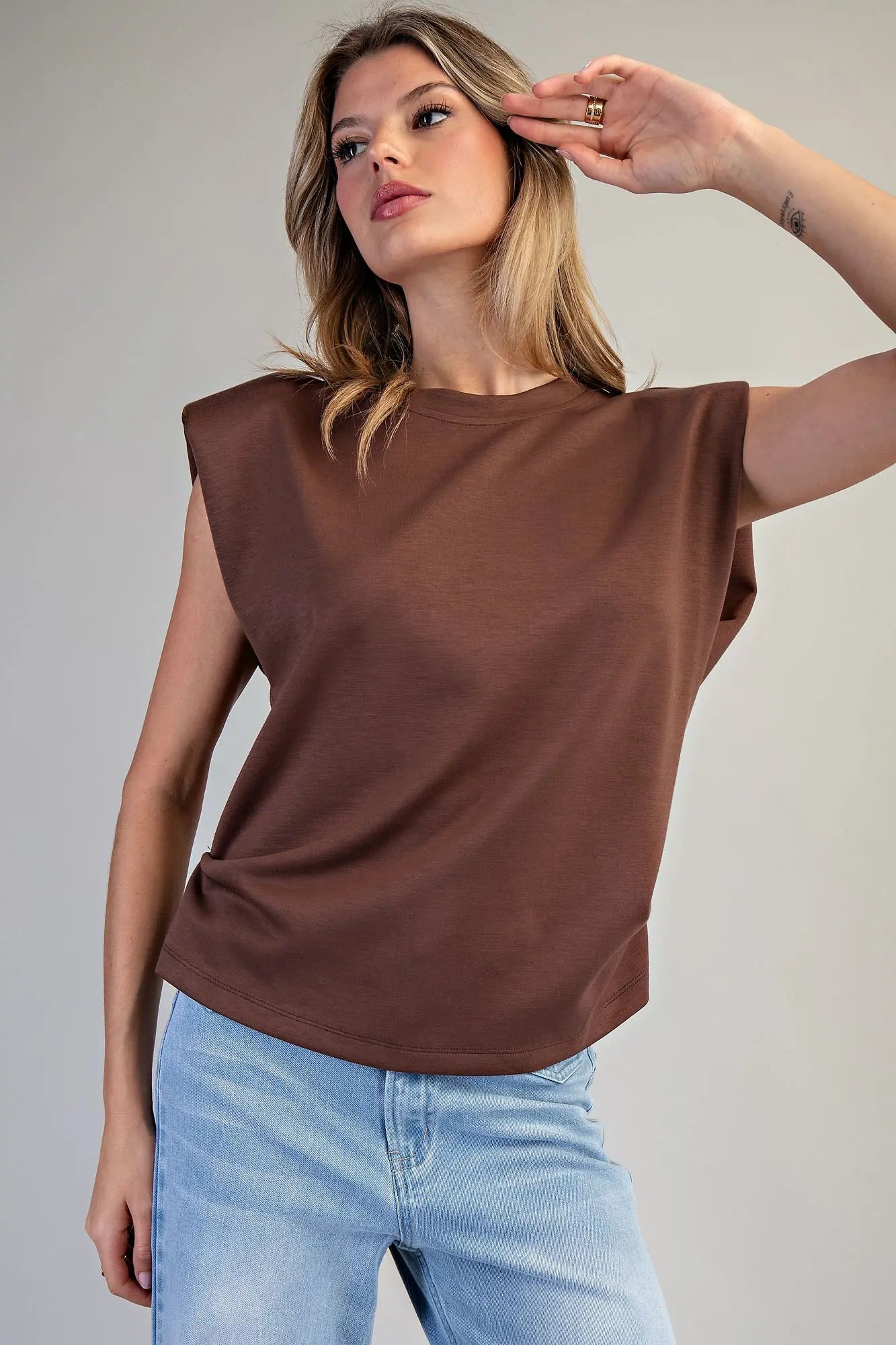 Padded Cap Sleeve Top