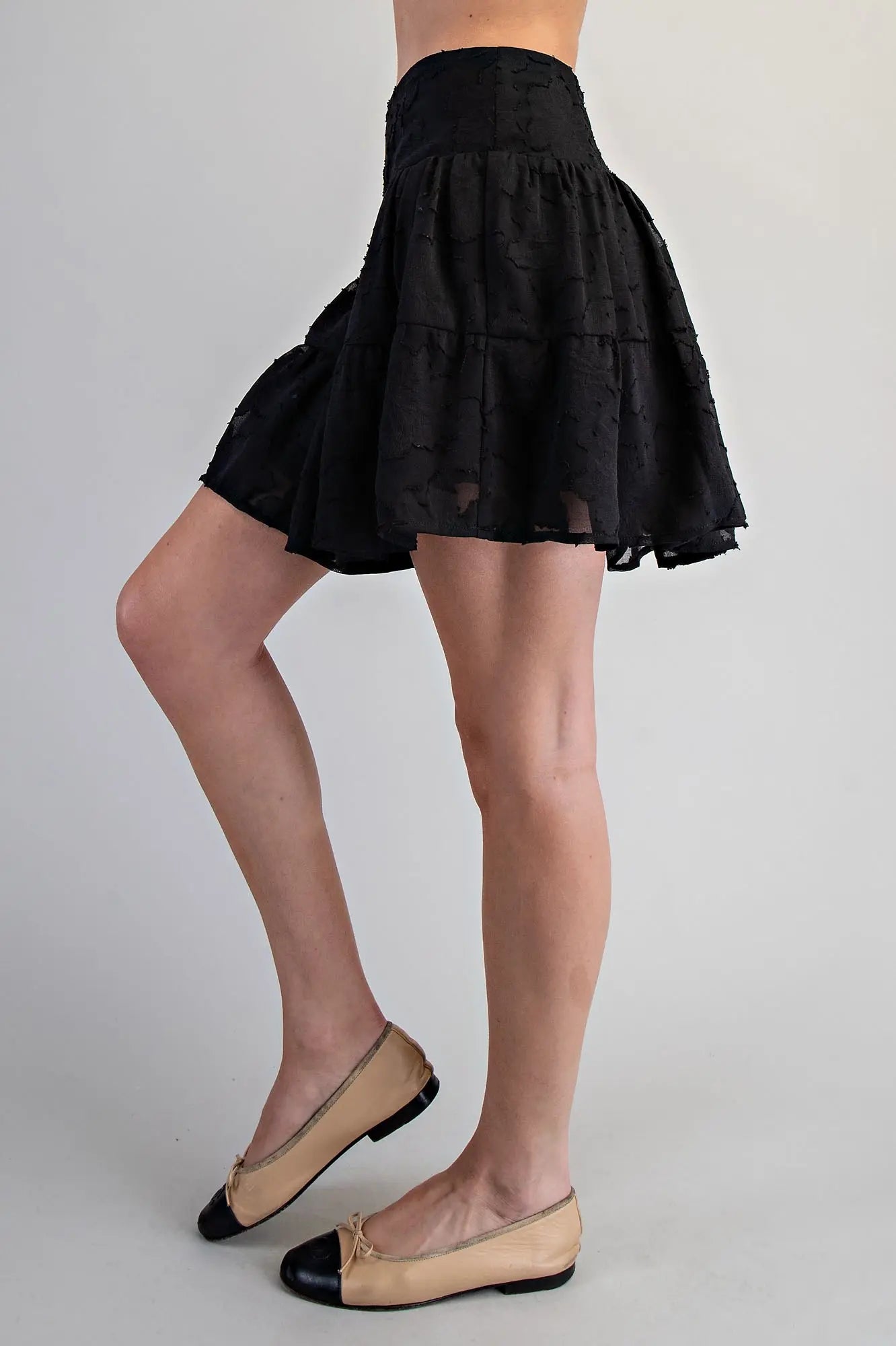 Floral Smocked Mini Skirt