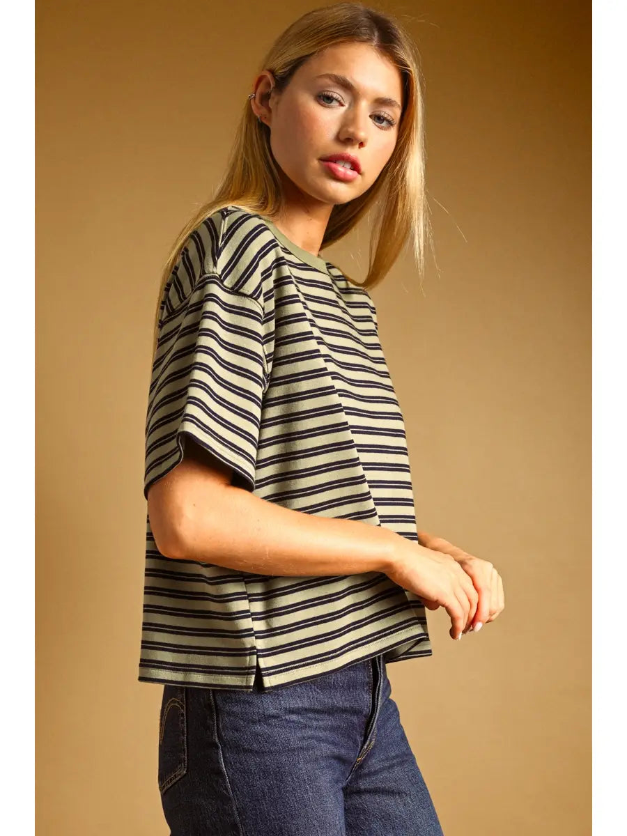 Ellis Double Striped Top