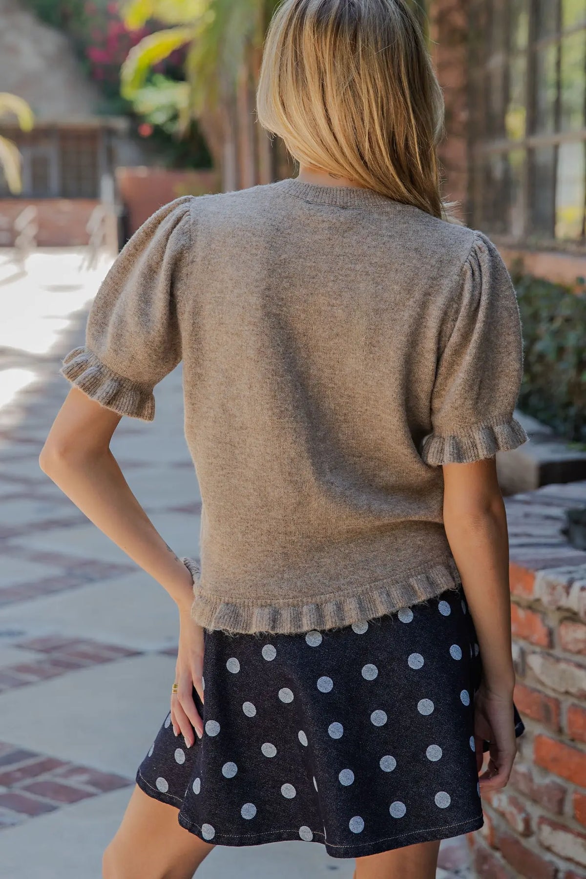 Ruby Ruffle Cardigan