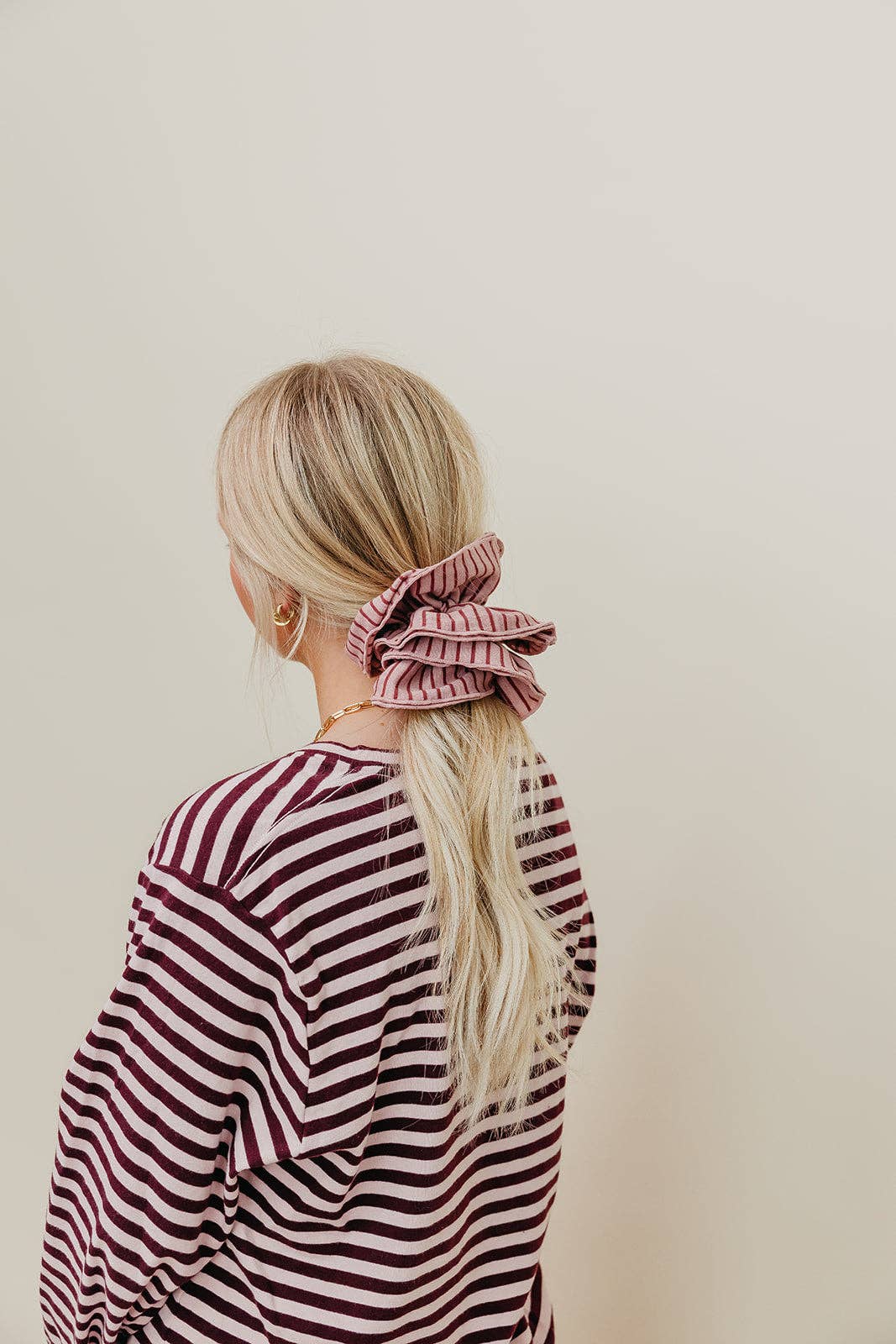 STRIPED CORSET SCRUNCHIE