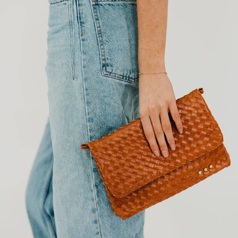Wrenlee Woven Flap Crossbody