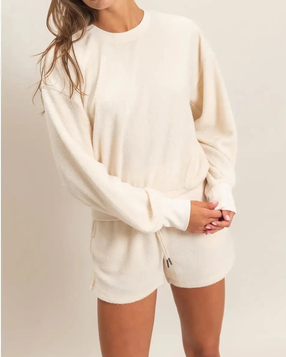 Cloud Sweatshirt & Shorts Set