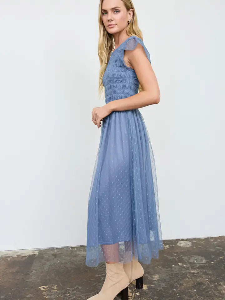 Dot's the Point Midi Dress