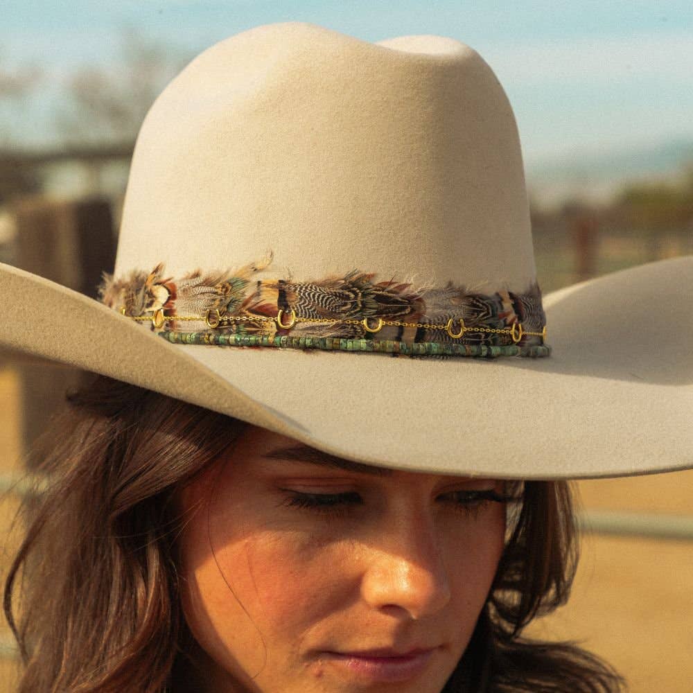 Horseshoe Chain Hat Band