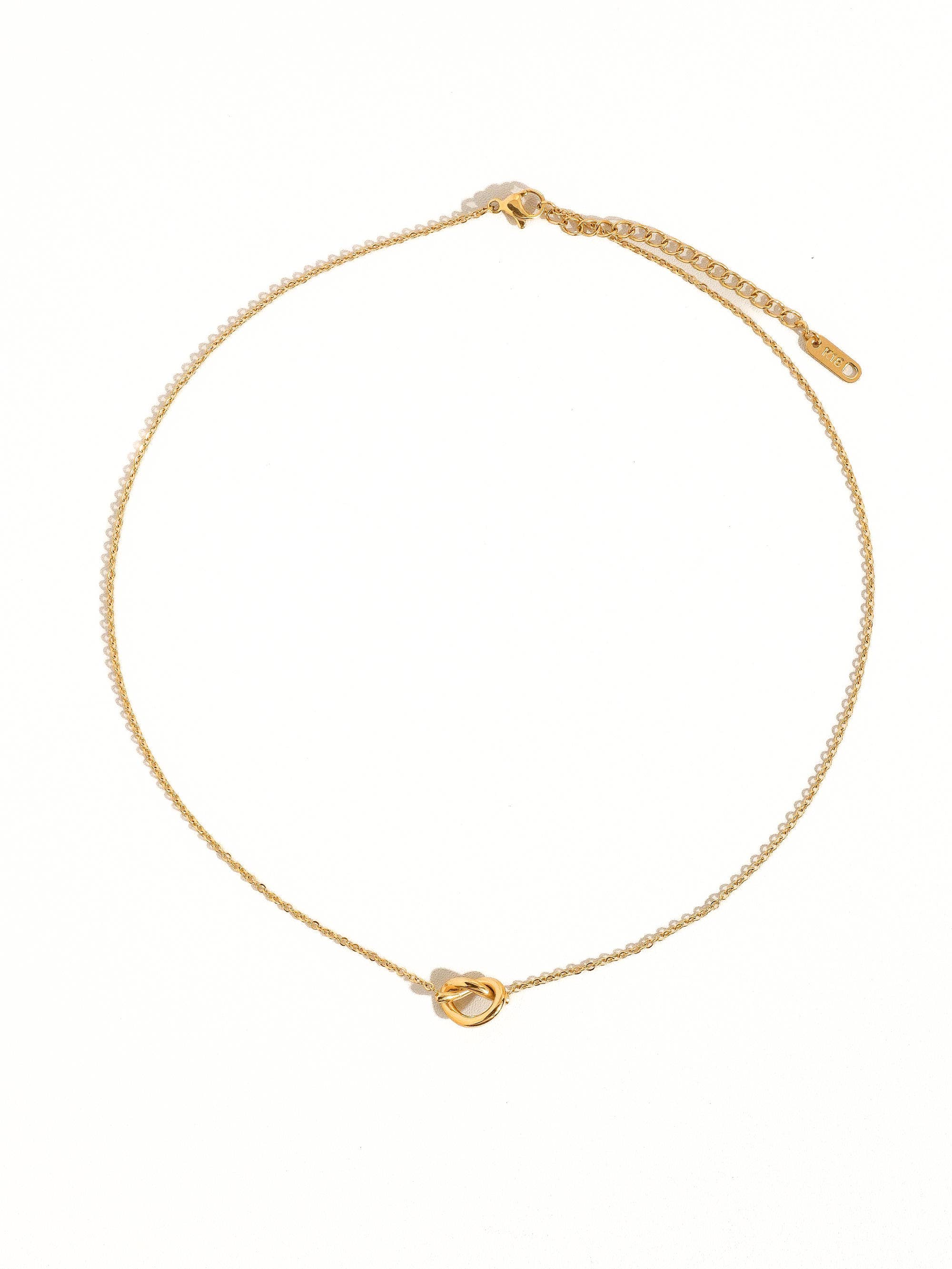Aimee 18K Gold Petite Heart Non-Tarnish Necklace