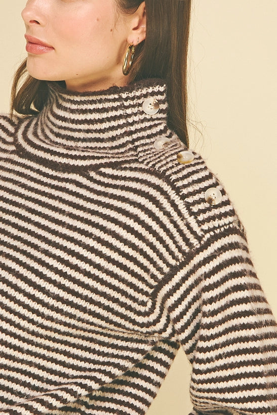Button Line Sweater