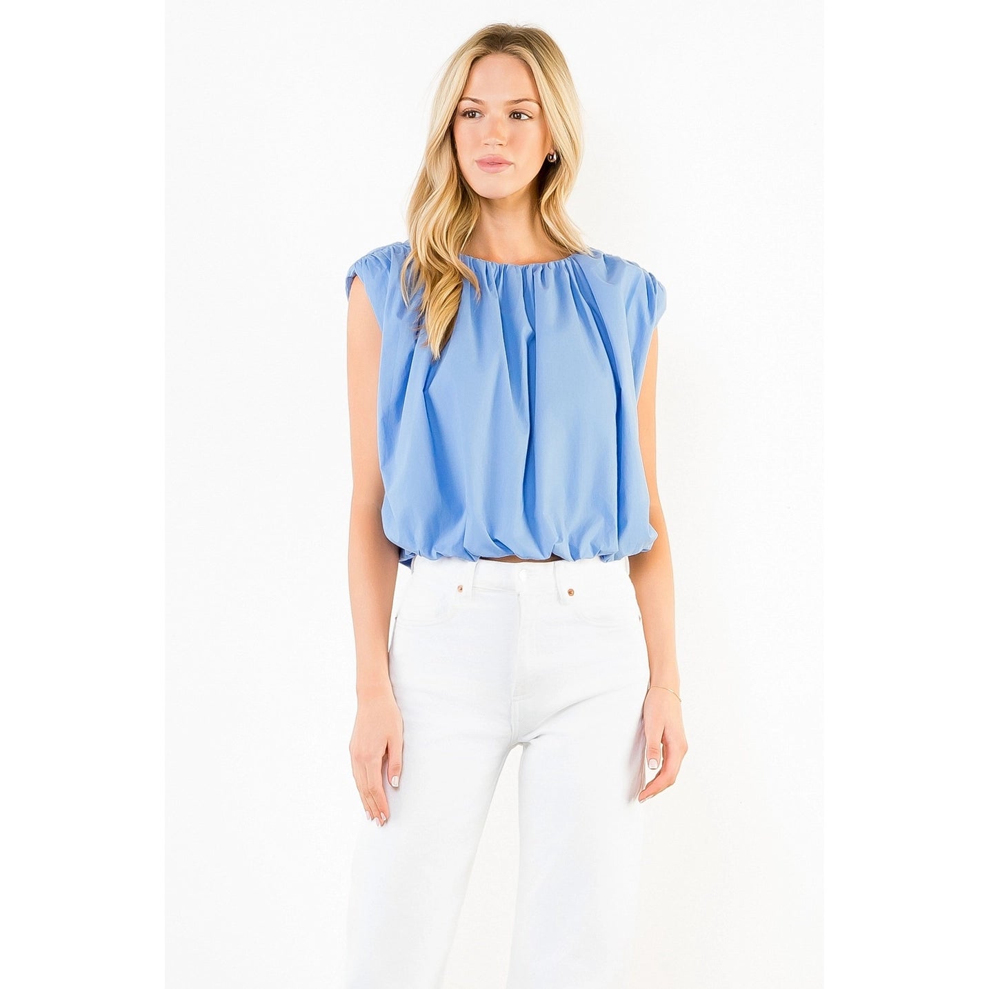 Sleeveless Bubble Top