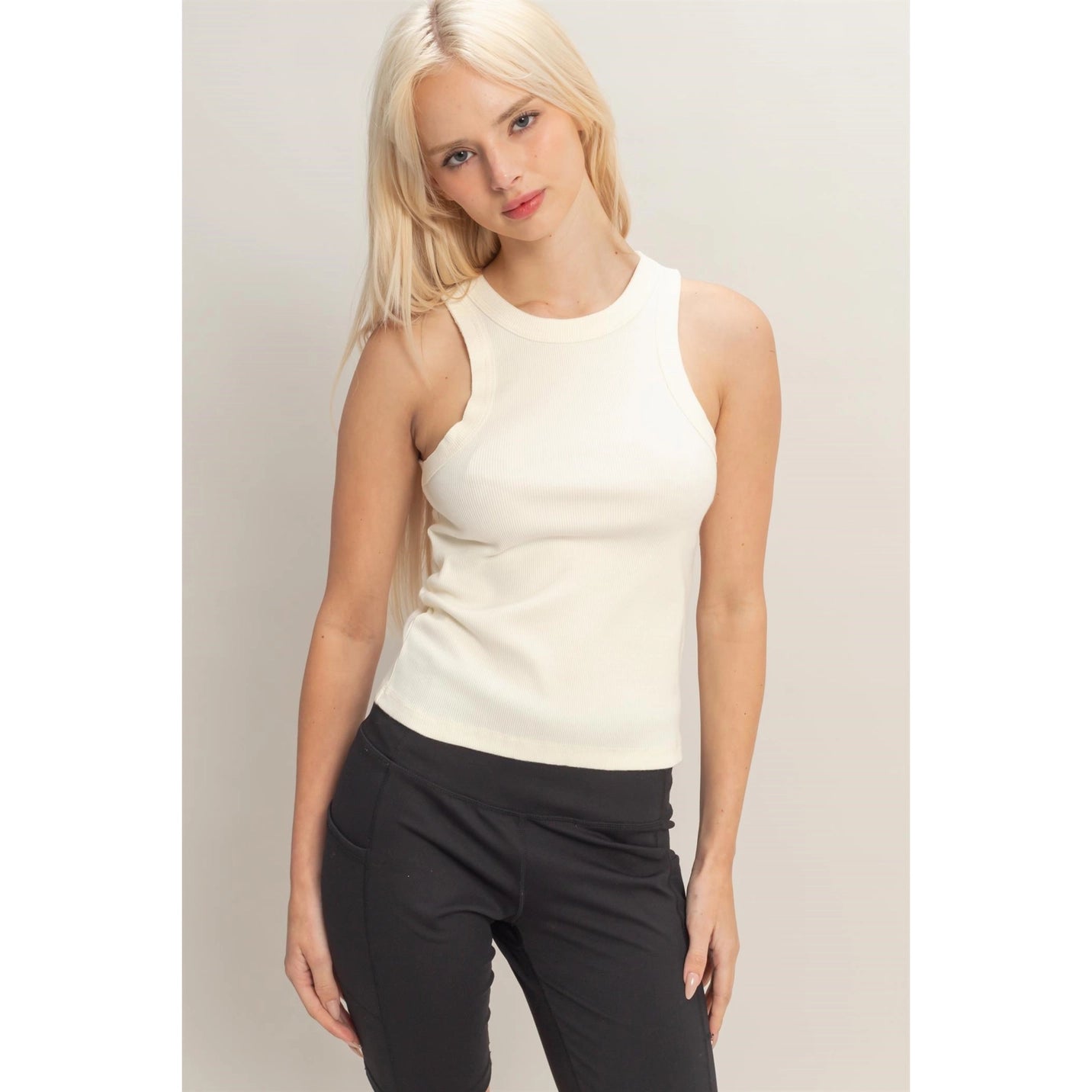 Washed Ribbed Tank