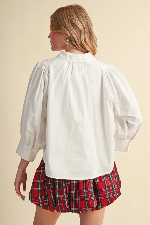 Puff Piece Button Down