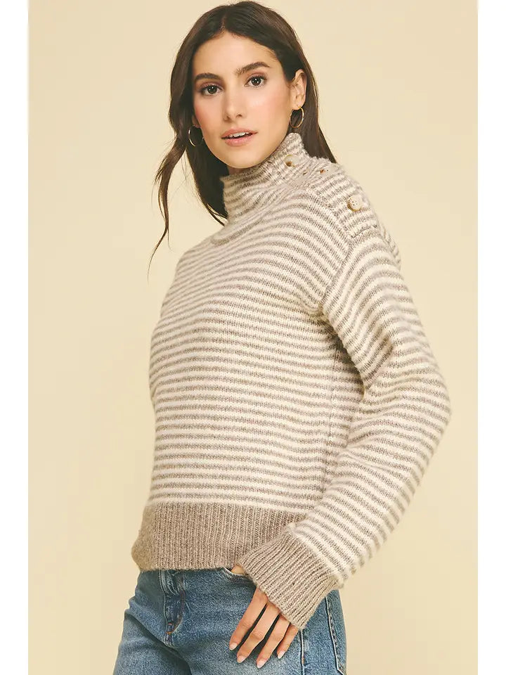 Button Line Sweater