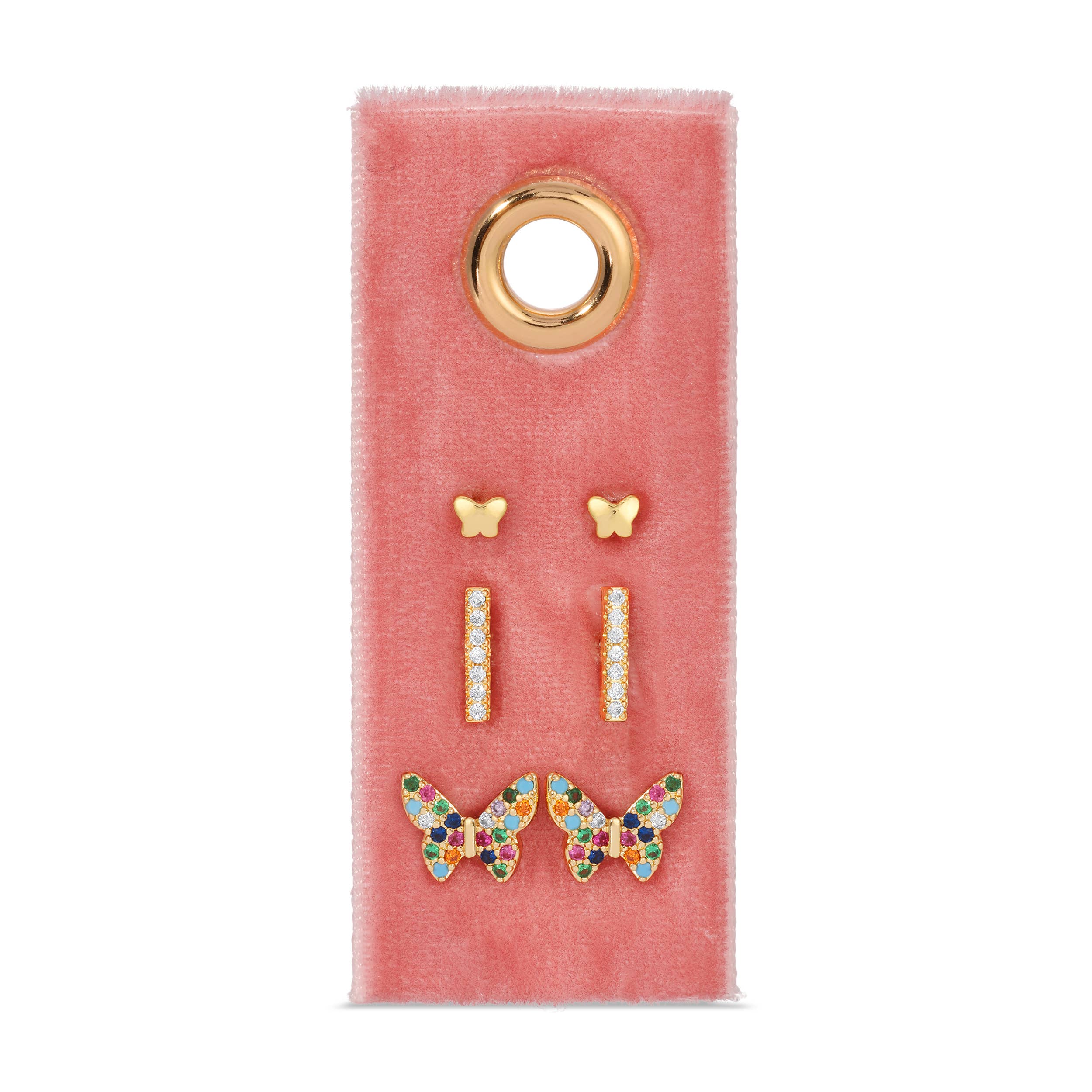 Butterfly Stud Set