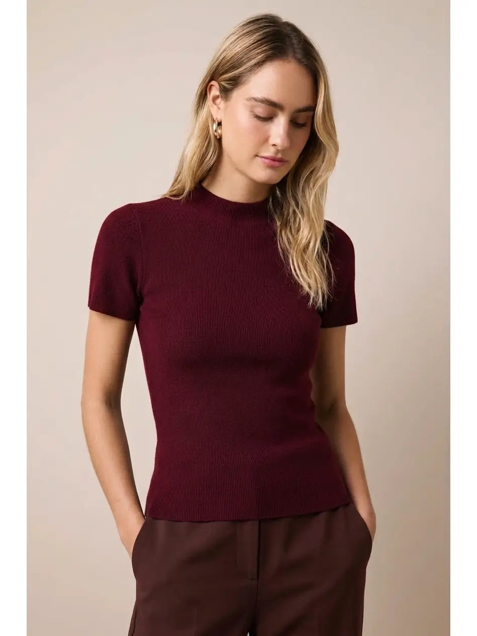Soft Spot Short Sleeve Sweater