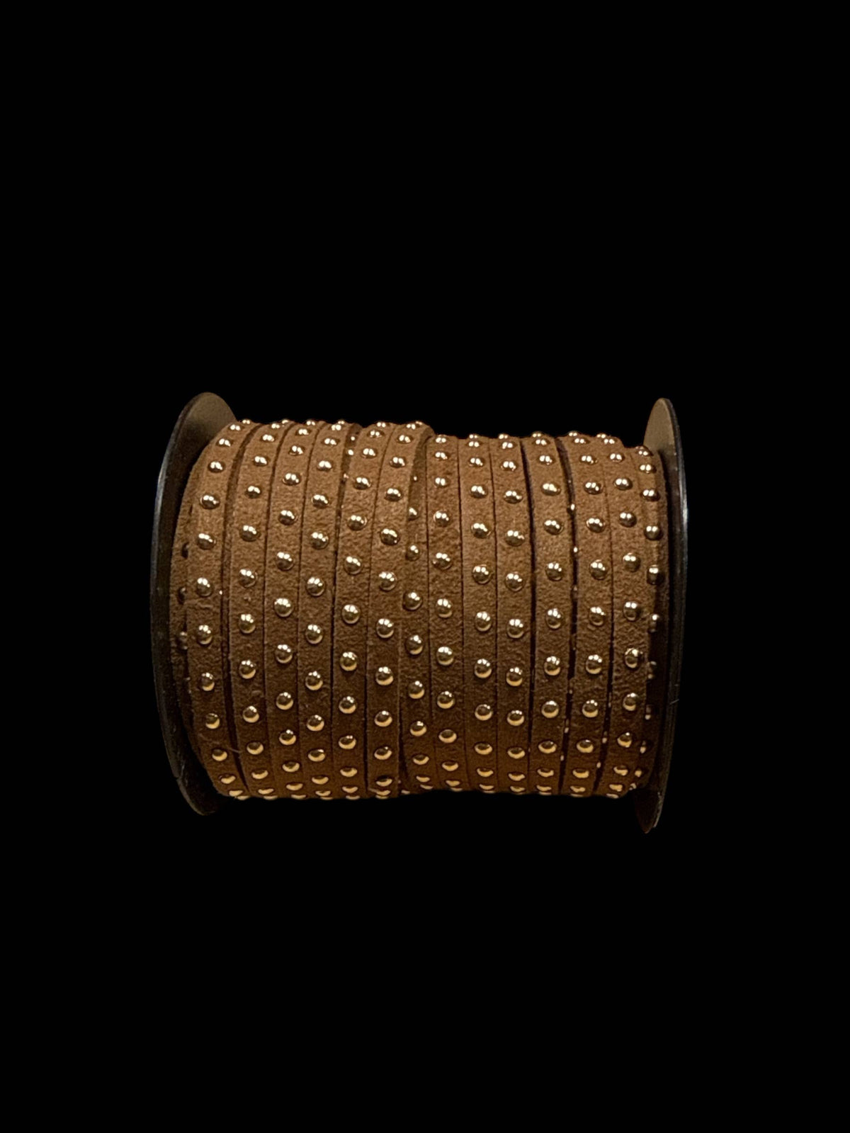 Faux Suede Cord Lace Gold & Silver studs