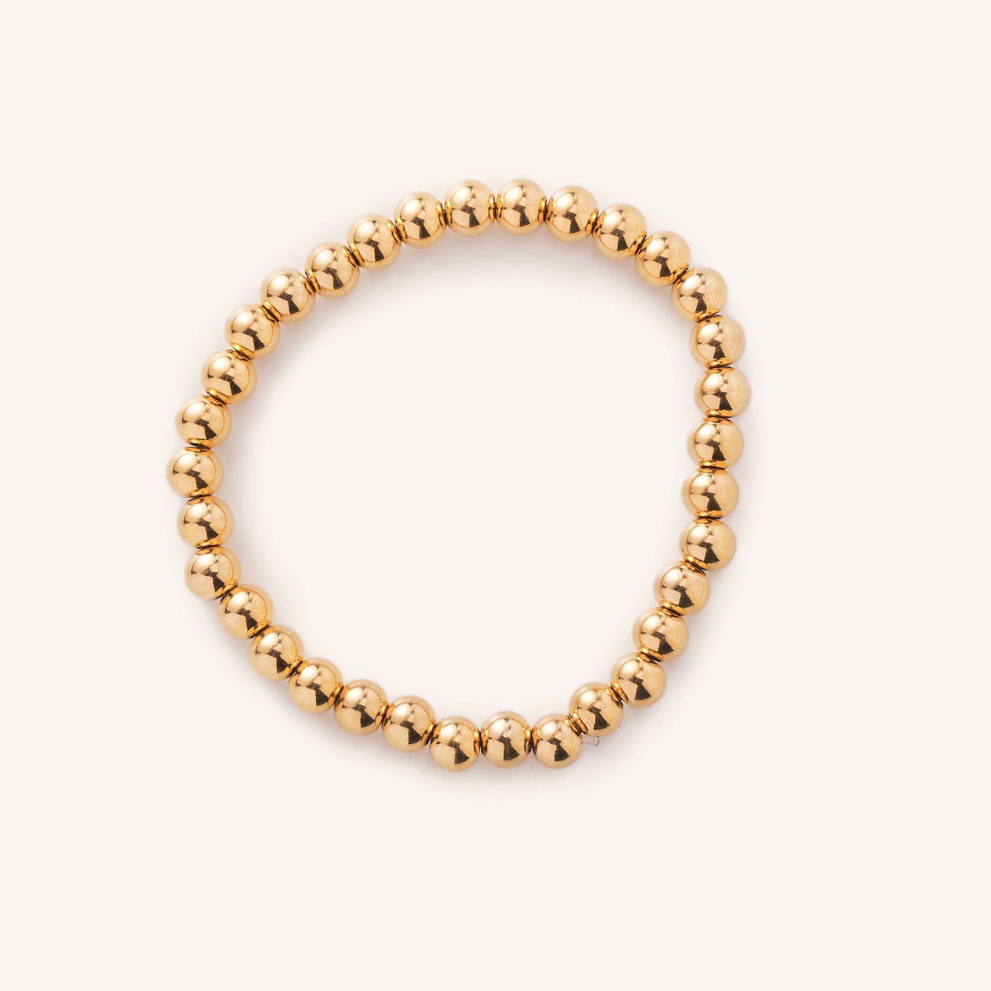 Waterproof Gold Ball Bracelets- small, medium, or large