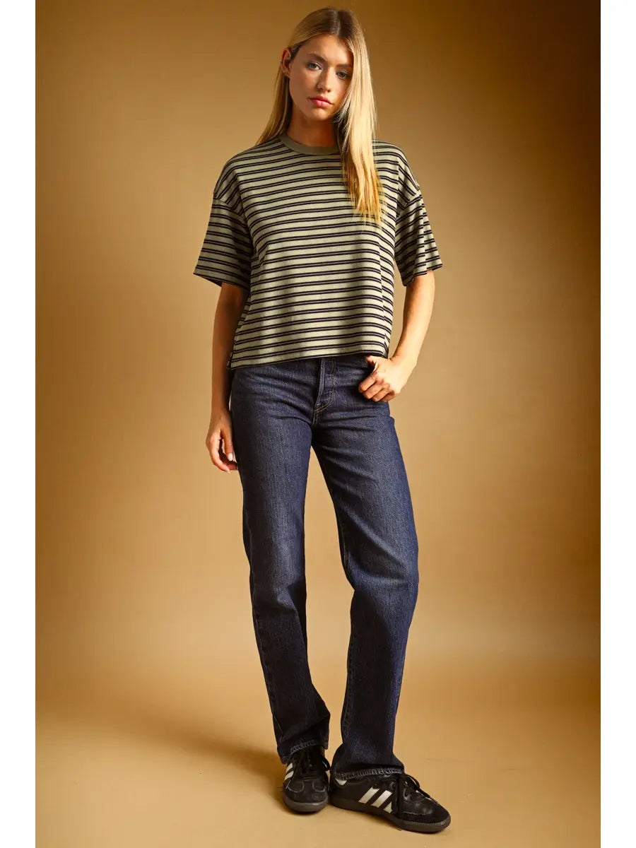 Ellis Double Striped Top