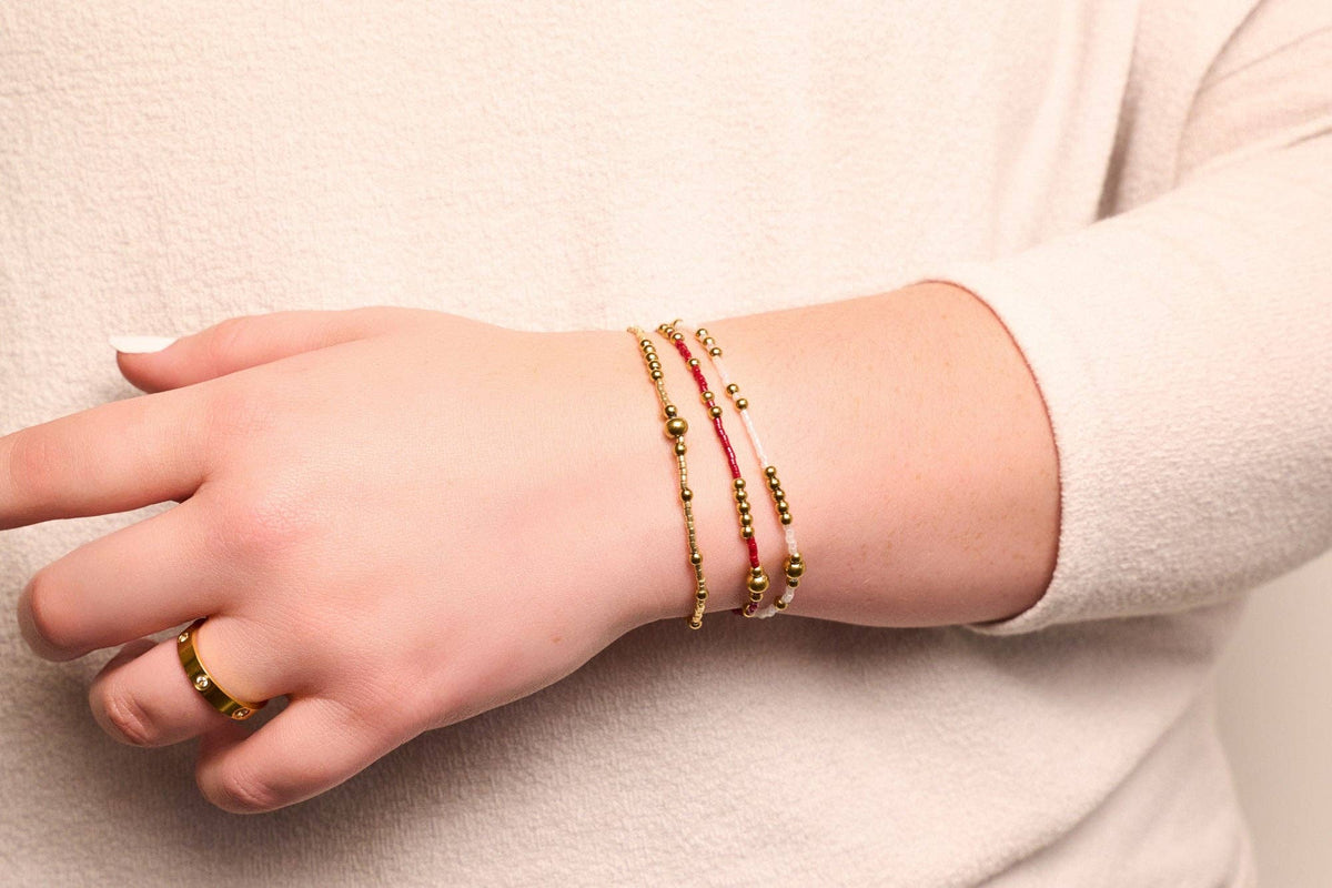 Game Day Bracelet Set-Crimson