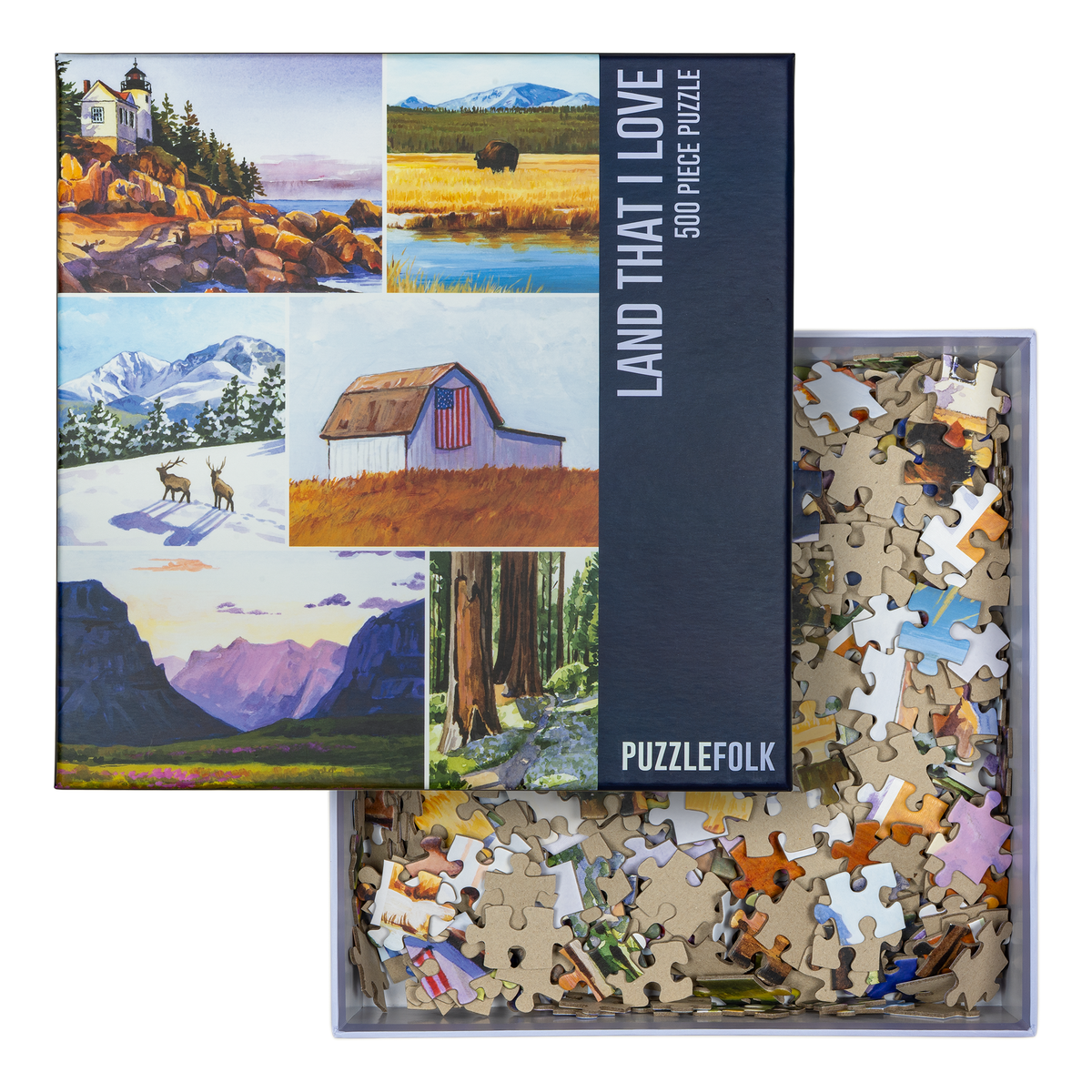 Land that I Love 500 Piece American landscapes Puzzle