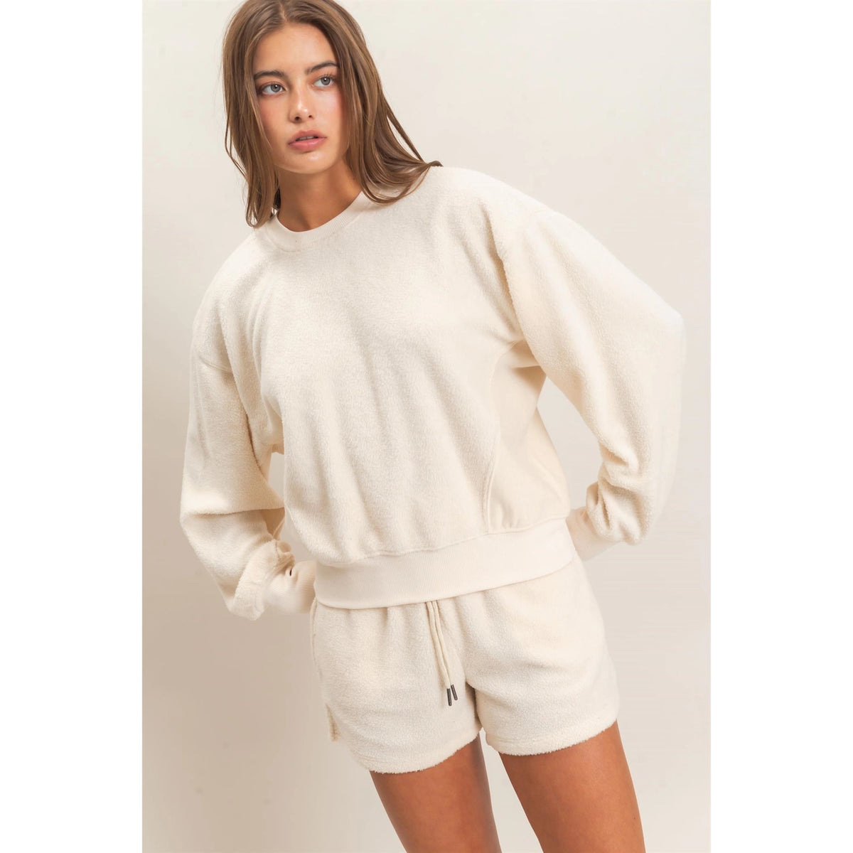 Cloud Sweatshirt & Shorts Set