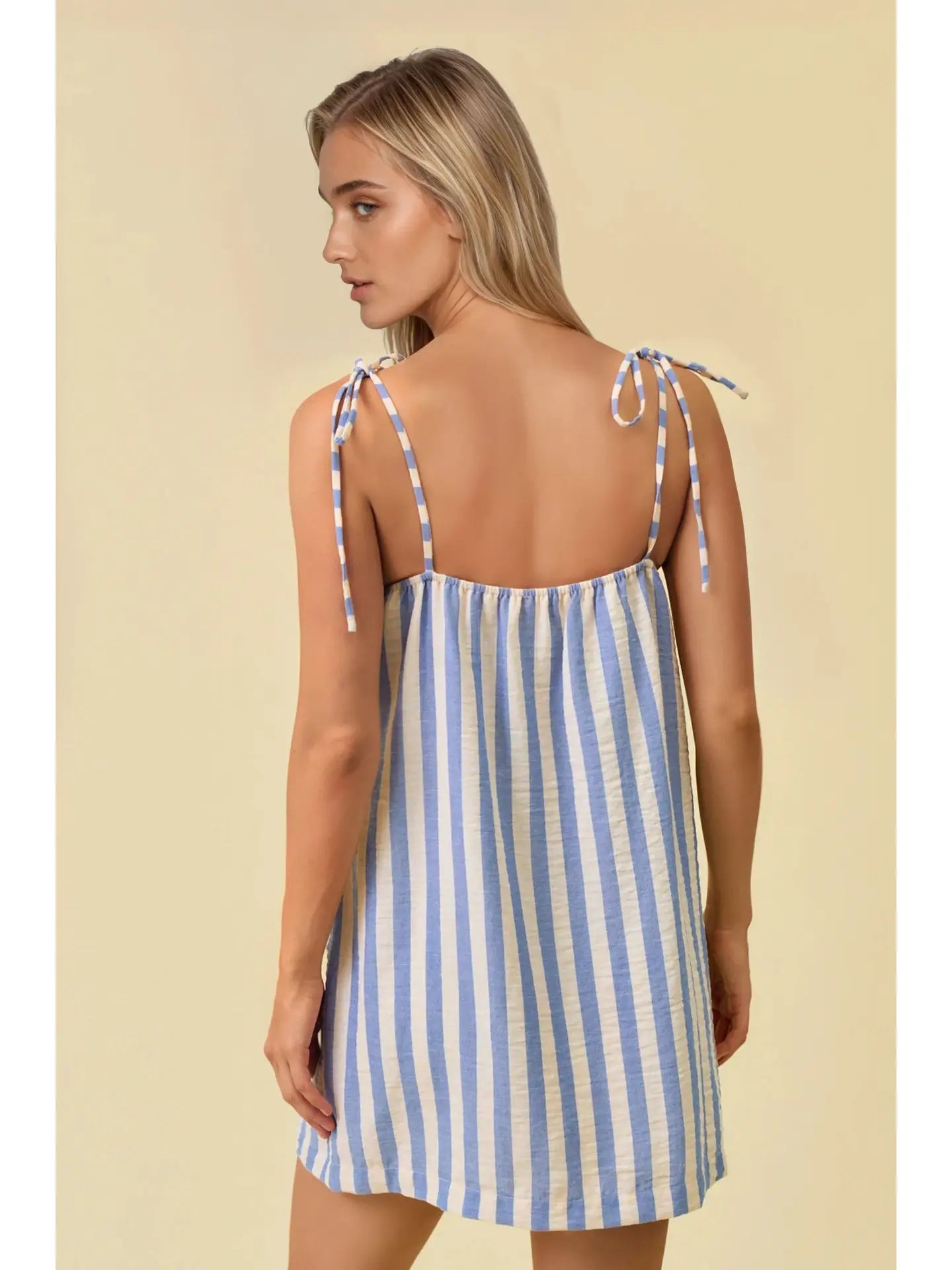 Tie Shoulder Mini Dress