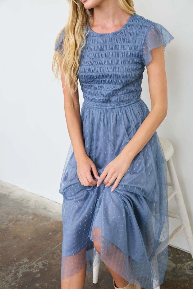Dot's the Point Midi Dress