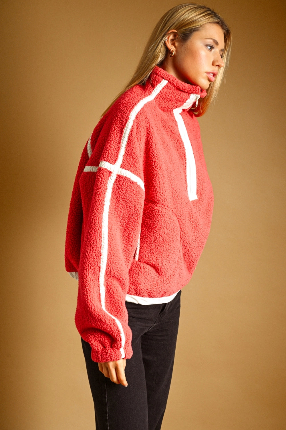 Cozy Does It Sherpa Pullover
