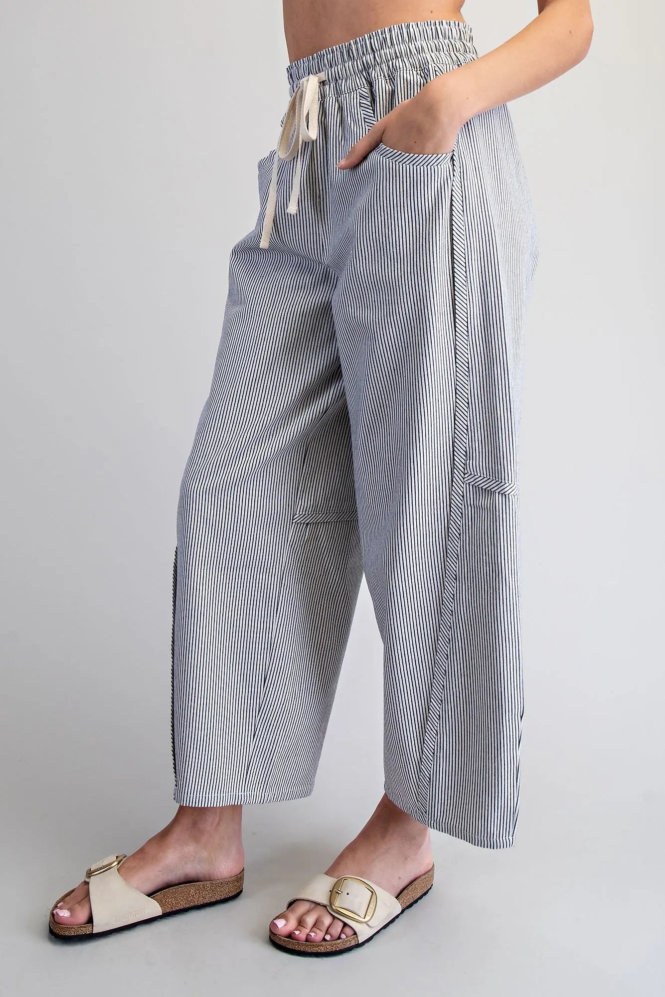 Striped Relaxed Fit Pants