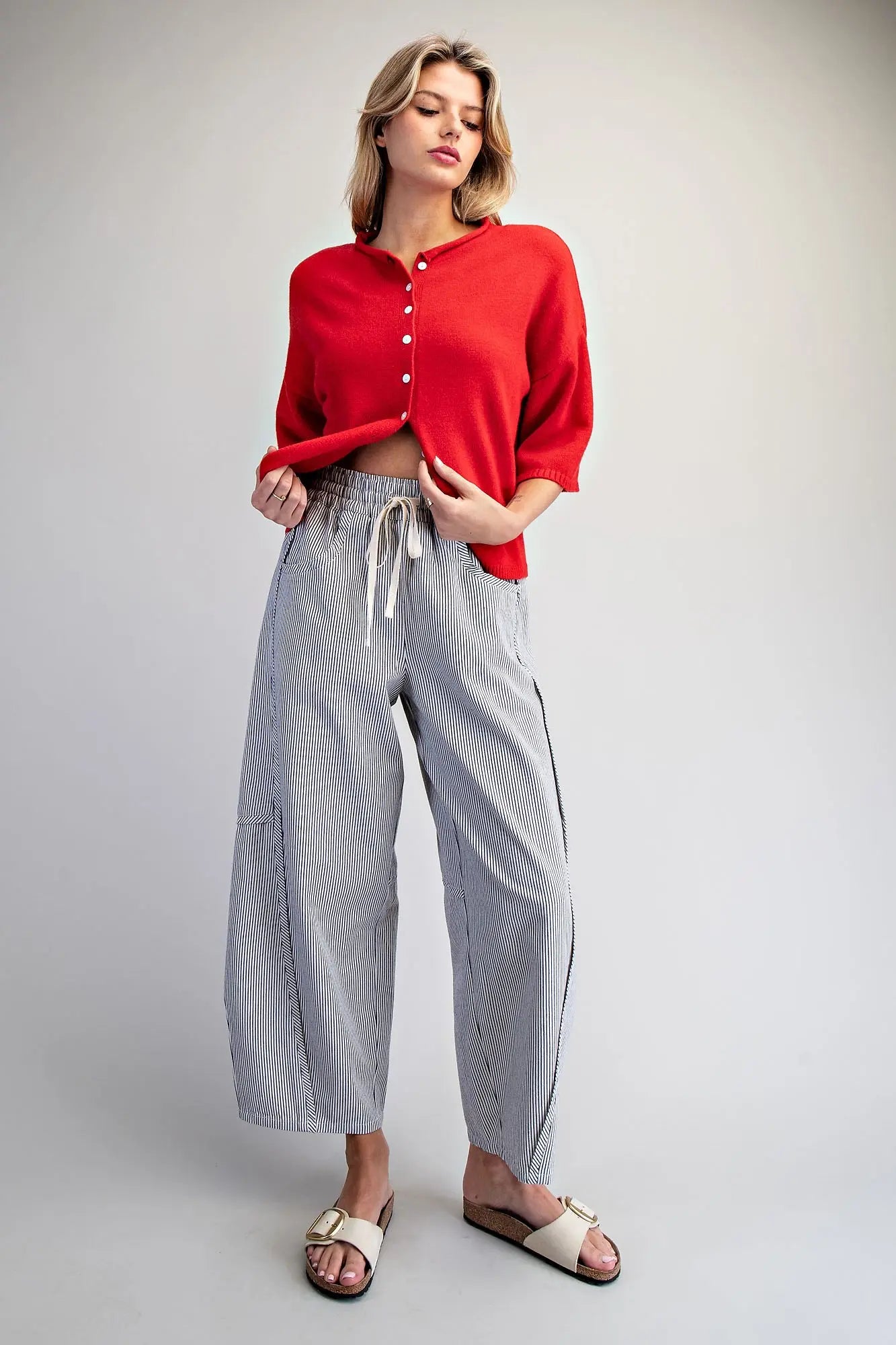 Striped Relaxed Fit Pants