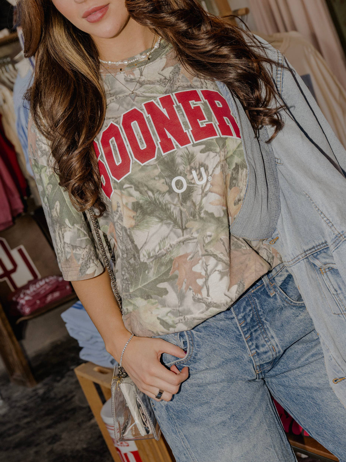 OU Oklahoma Sooners Filled Gault Camo Tee