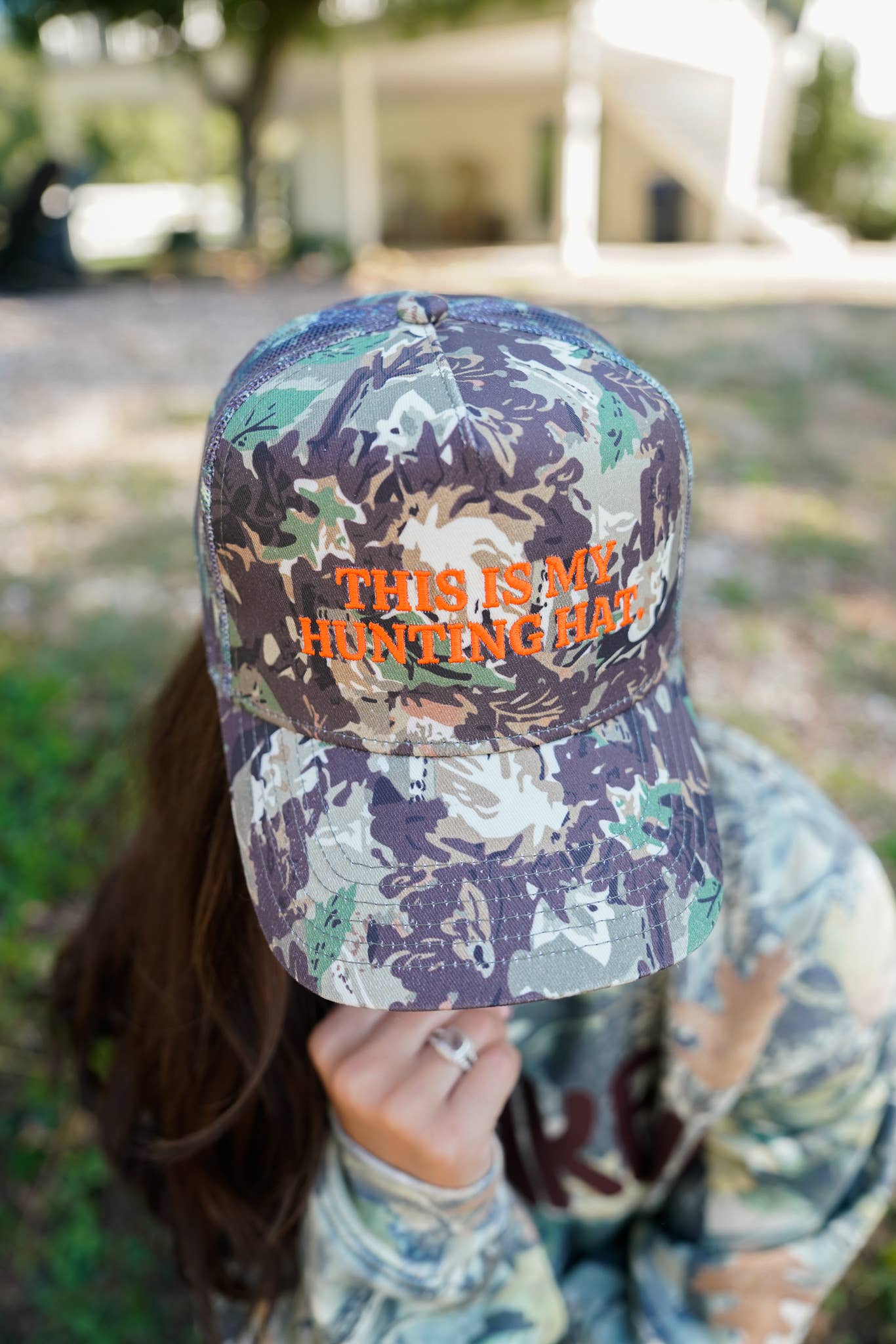 This is My Hunting Hat. - Camo Trucker Hat