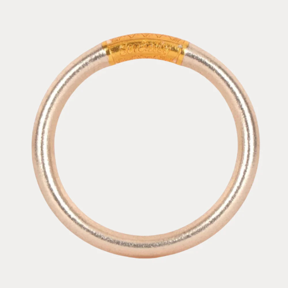 Champagne Tzubbie All Weather Bangle® (AWB®) - Serenity Prayer