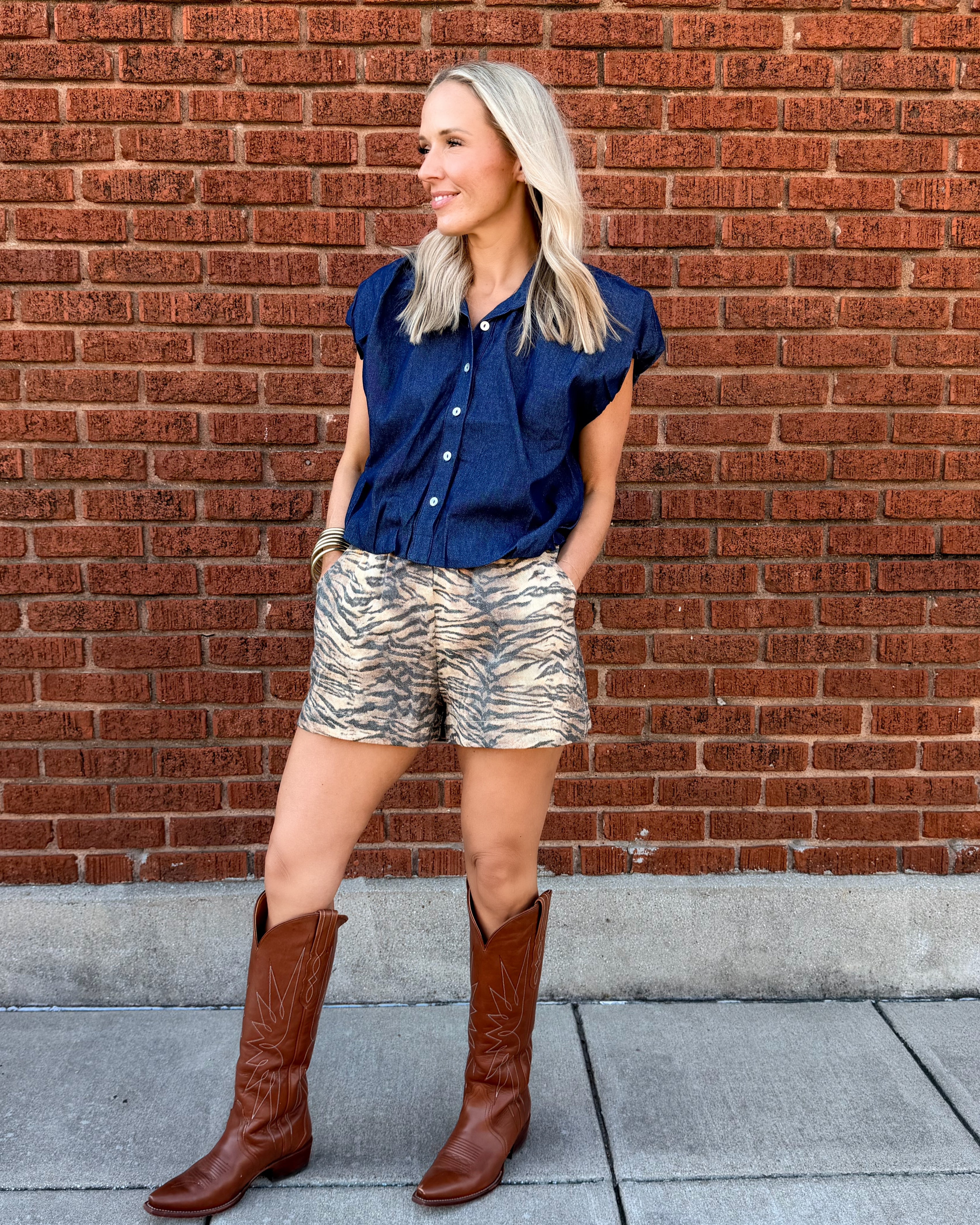 Tiger Pride Denim Shorts