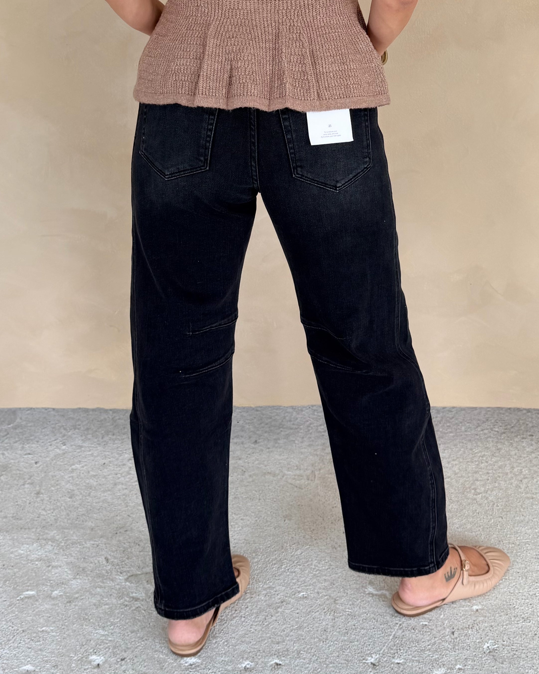 High Rise Ankle Barrel Jeans by Flying Monkey