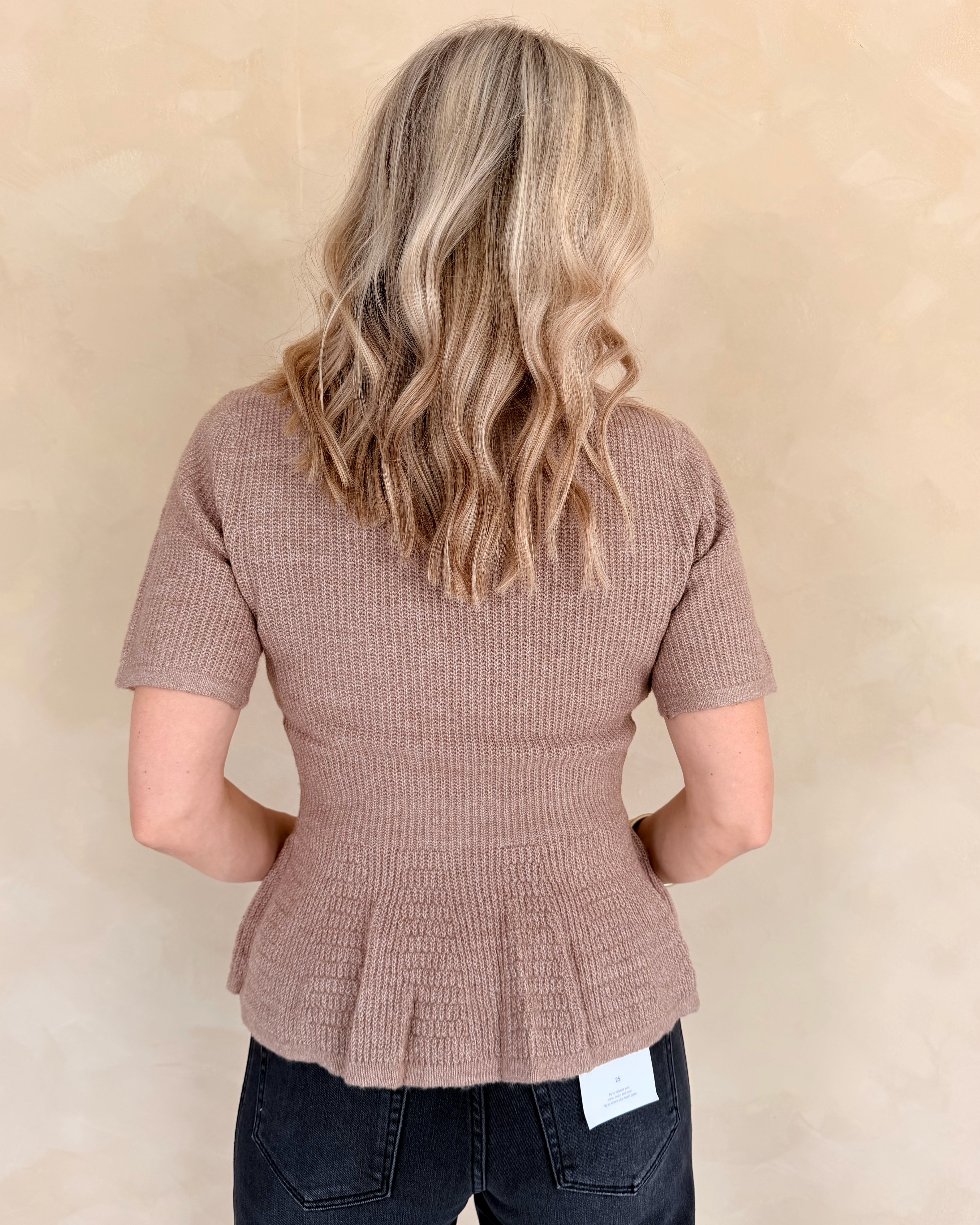 Kate Peplum Knit Top