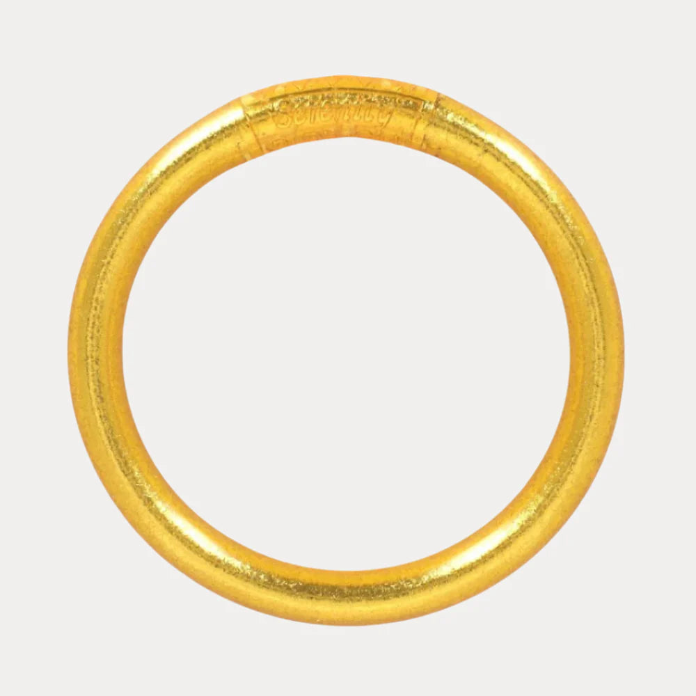Gold Tzubbie All Weather Bangle® (AWB®) - SERENITY PRAYER