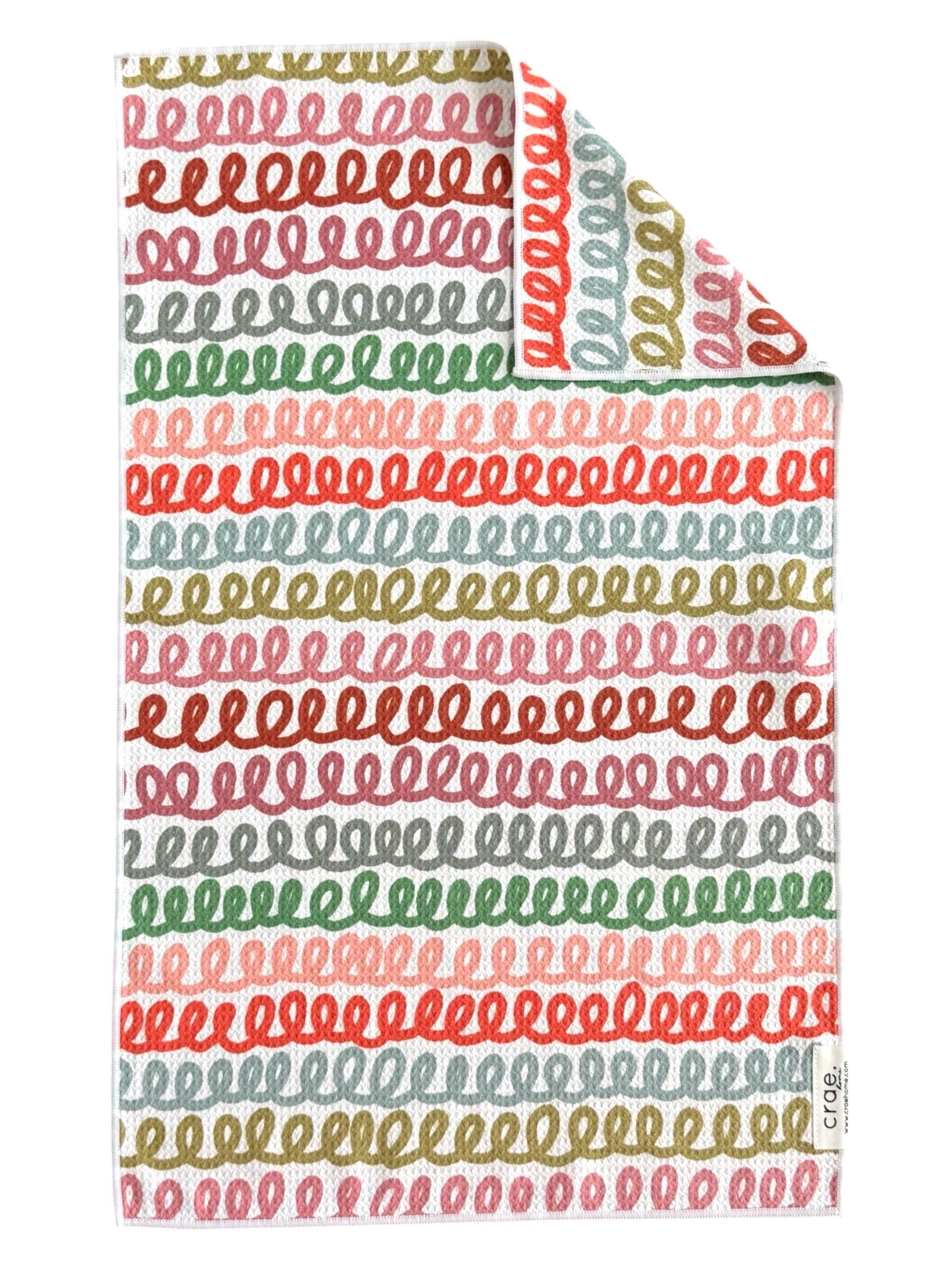 Studio Stripe Double Sided Hand Towel by crae.