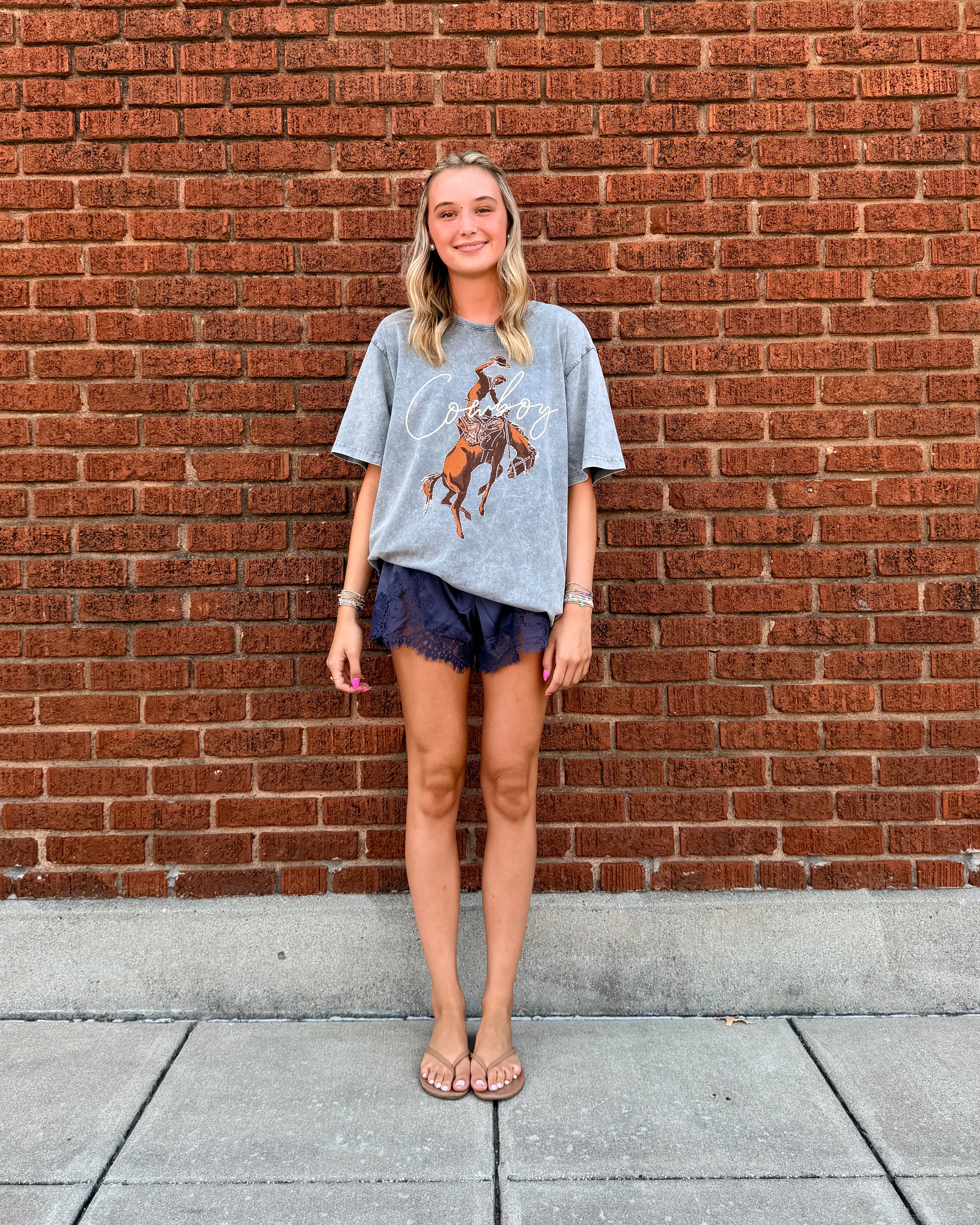 Cowboy Vintage Western Boyfriend Tee