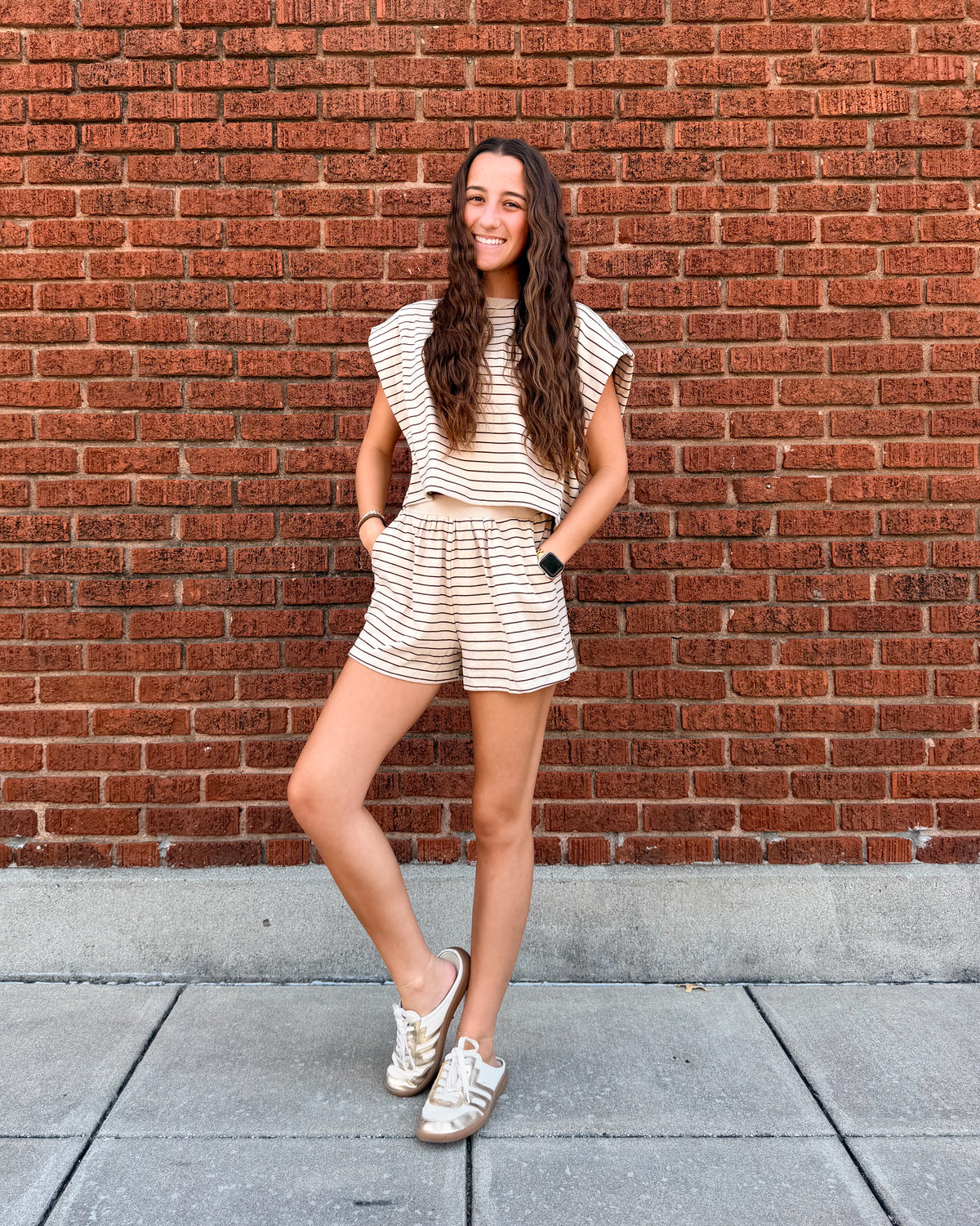 Boxy Stripe Lounge Top