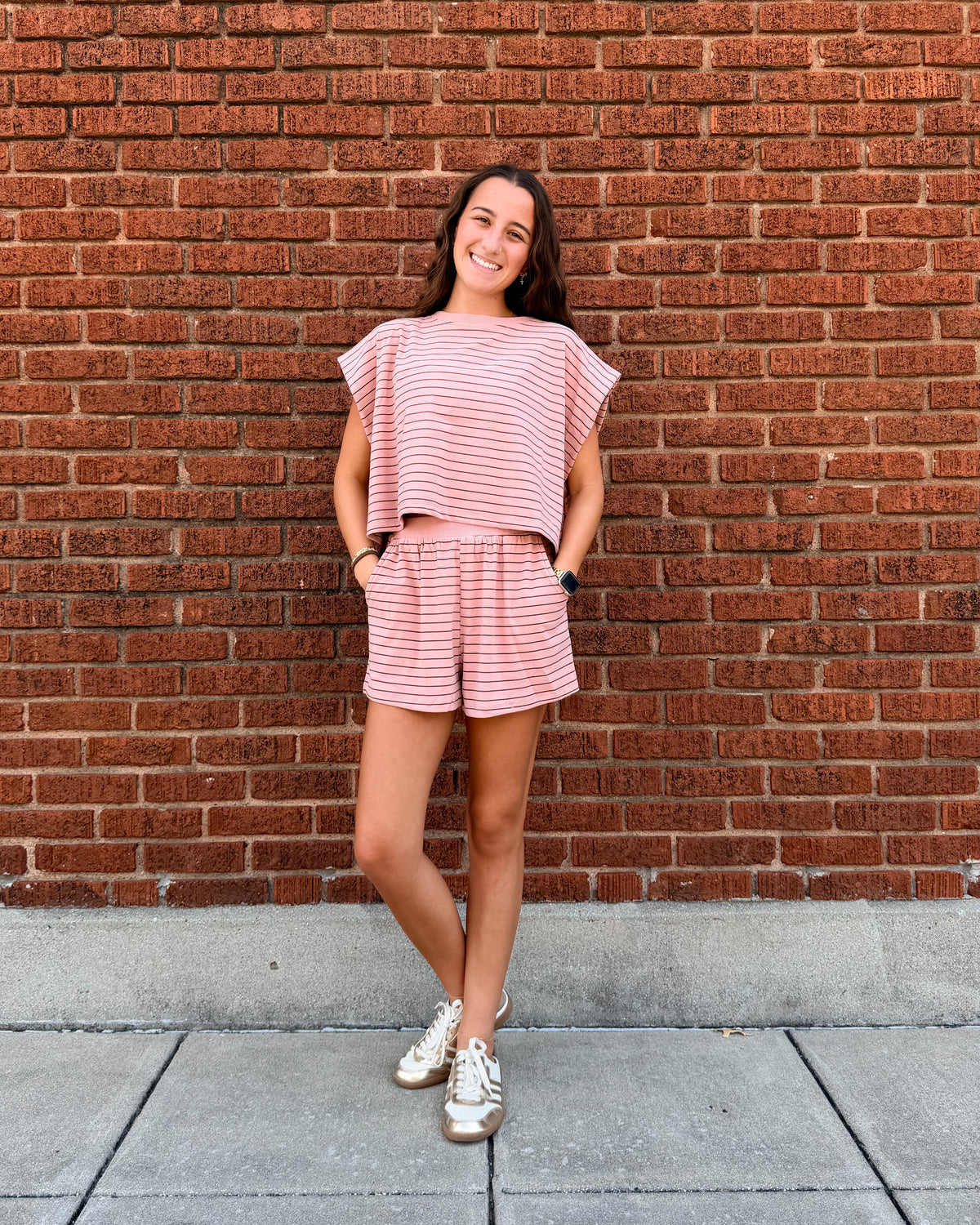 Boxy Stripe Lounge Top