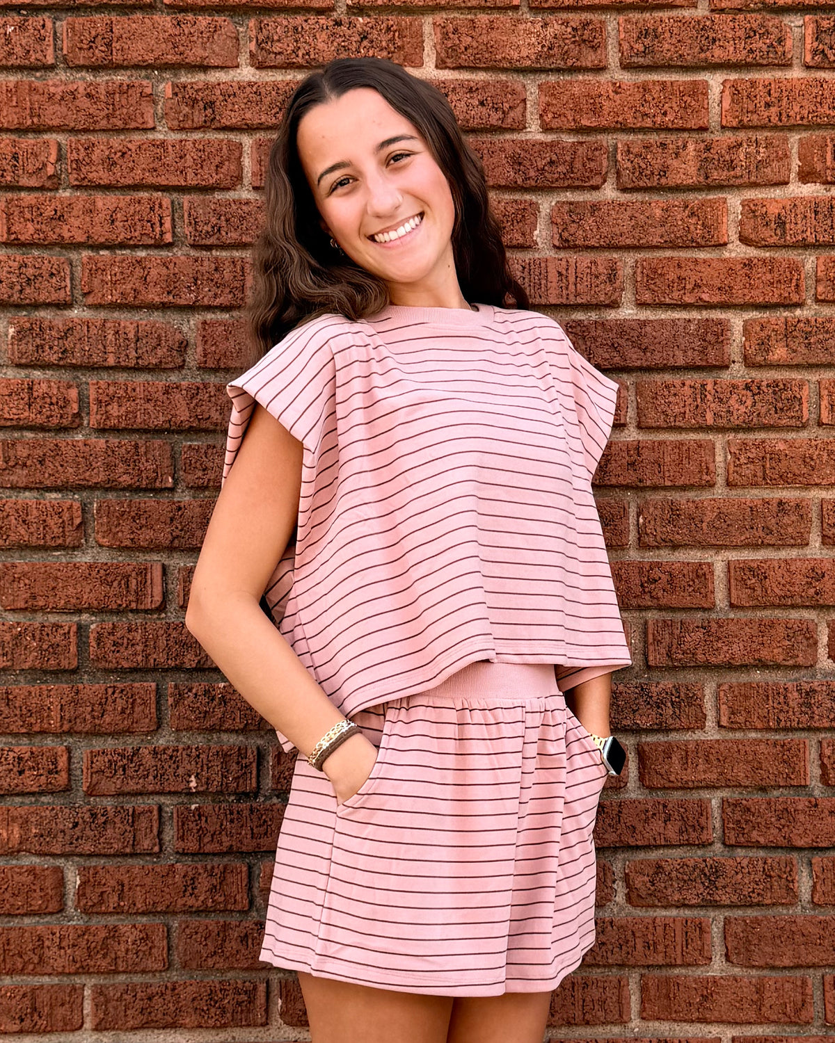 Boxy Stripe Lounge Top