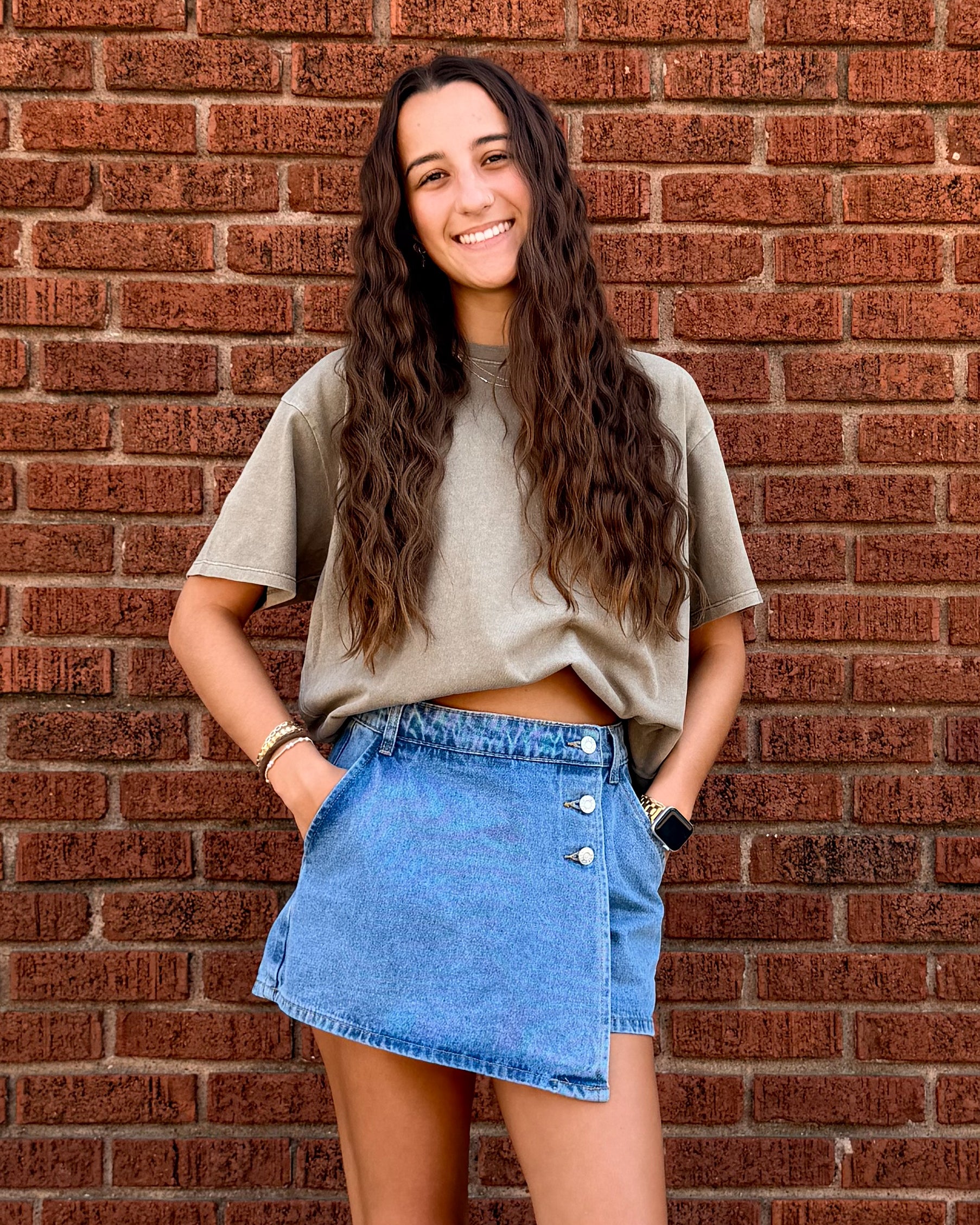 Denim Skort