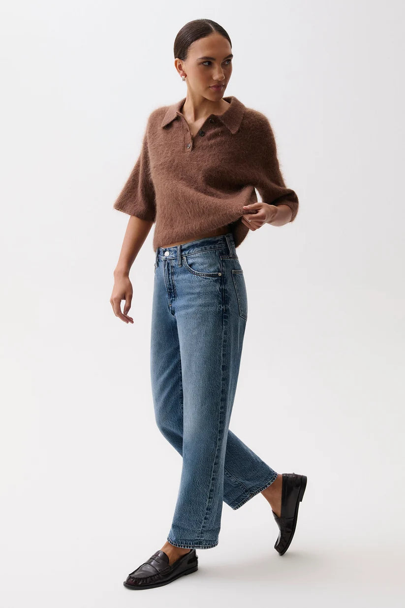 Donny Rolled-Hem Boyfriend Jean by Pistola