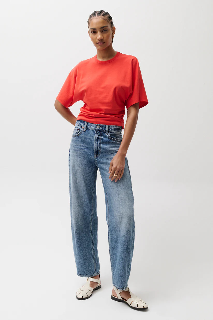 Wes High Rise Barrel Jean by Pistola in Spectacle