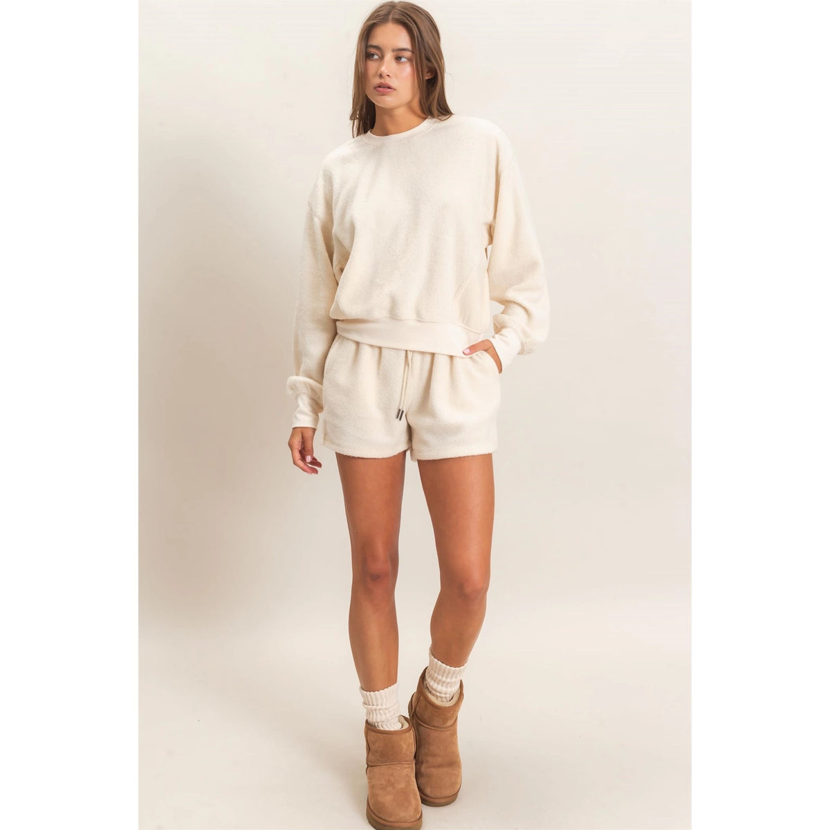 Cloud Sweatshirt & Shorts Set