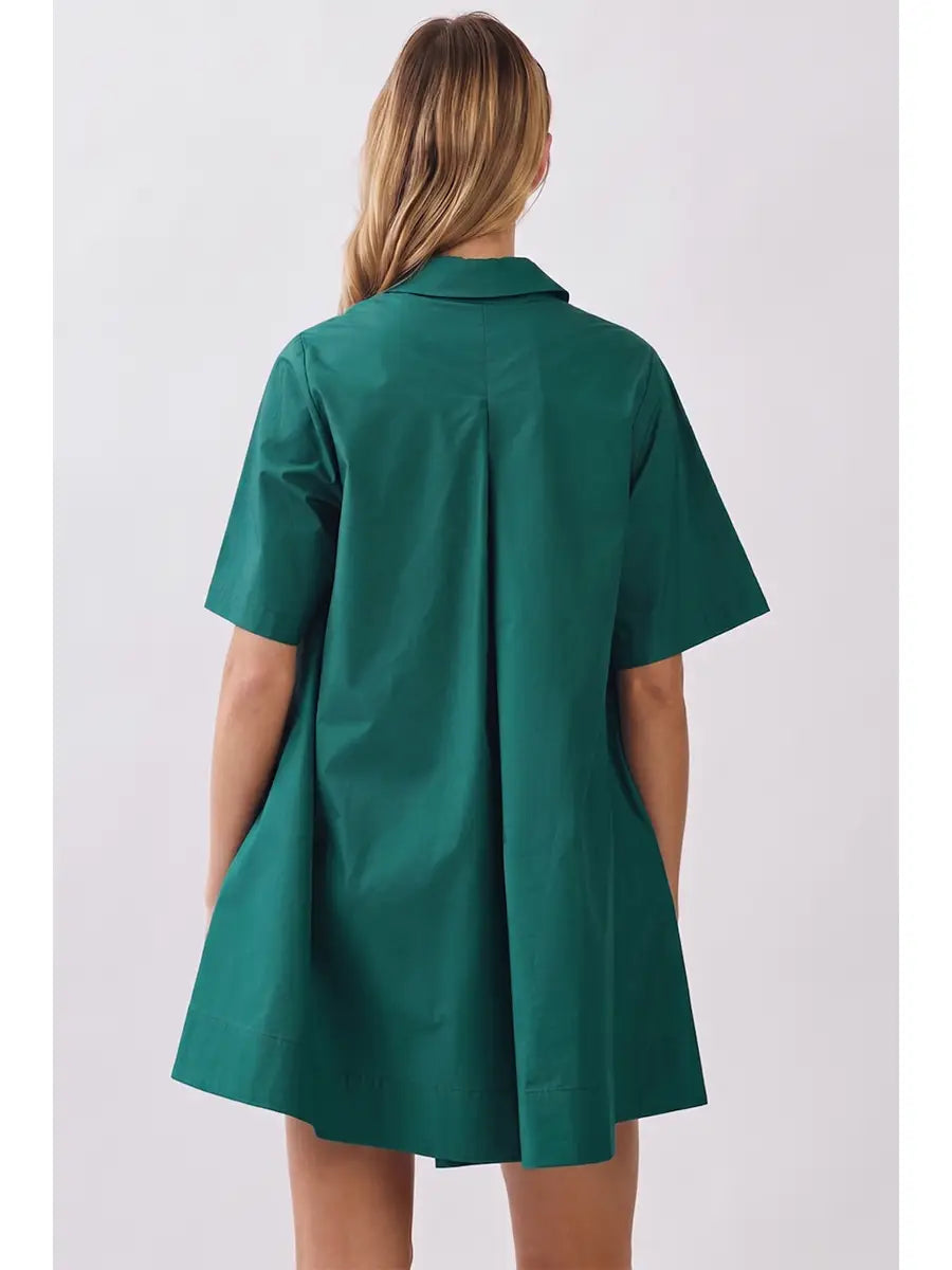 Buttoned-Up Mini Dress
